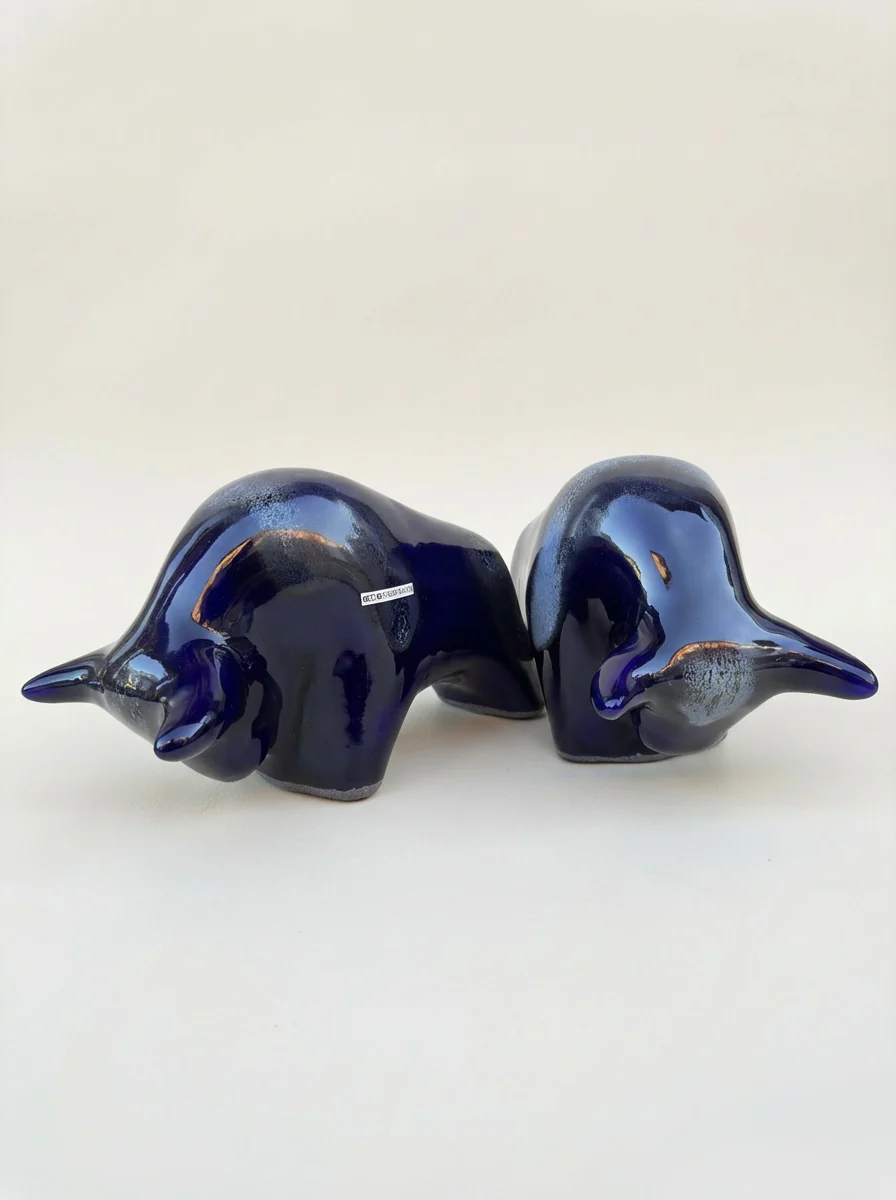 Otto Keramik Classic Ceramic Bull West German Pottery Fat Lava - Image 10