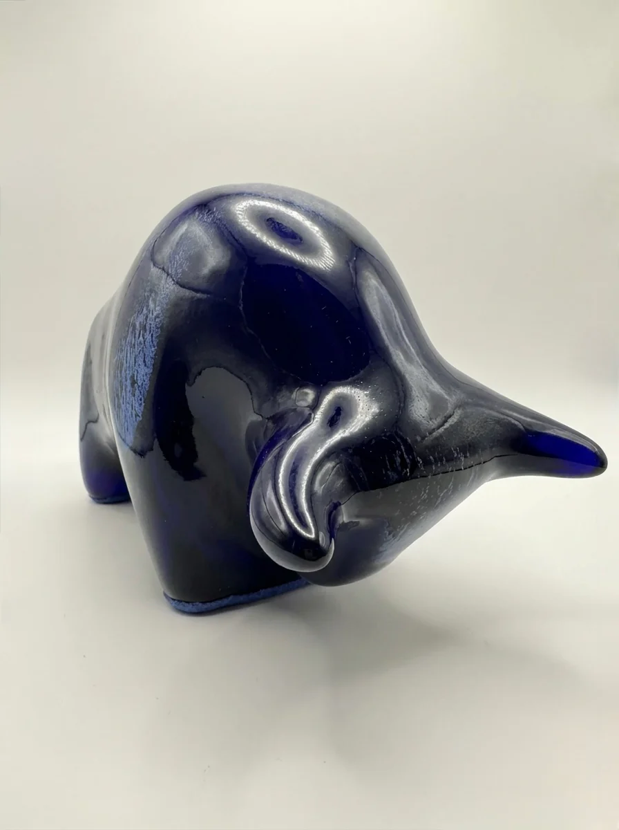 Otto Keramik Classic Ceramic Bull West German Pottery Fat Lava - Image 5