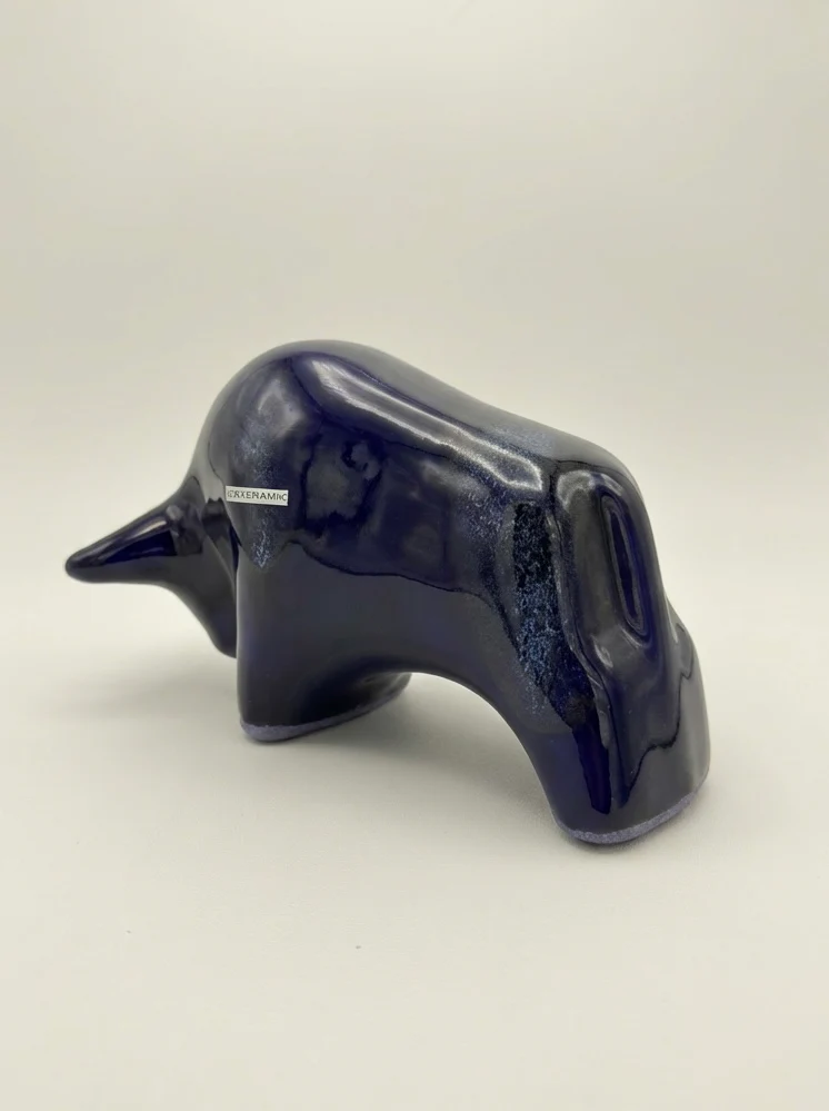 Otto Keramik Classic Ceramic Bull West German Pottery Fat Lava - Image 8