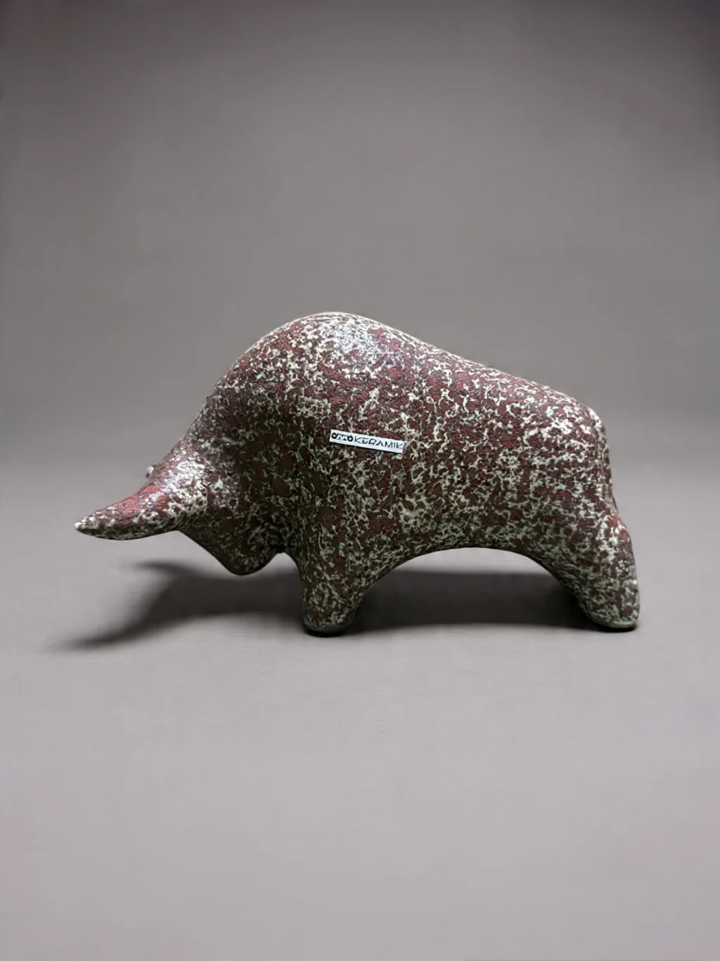 Otto Keramik Classic Ceramic Bull West German Pottery Fat Lava