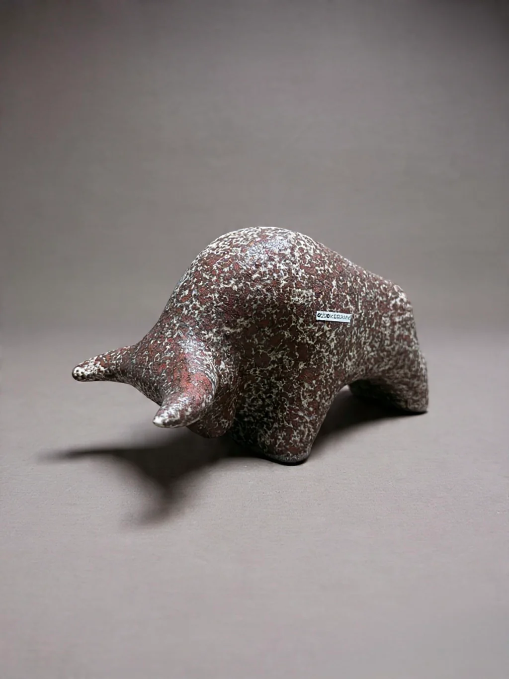 Otto Keramik Classic Ceramic Bull West German Pottery Fat Lava - Image 2
