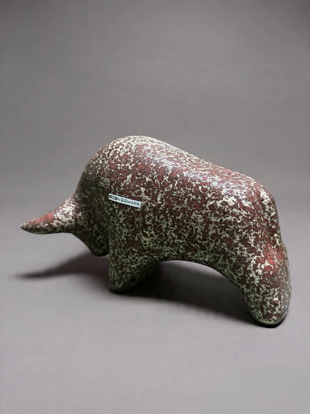 Otto Keramik Classic Ceramic Bull West German Pottery Fat Lava - Image 8