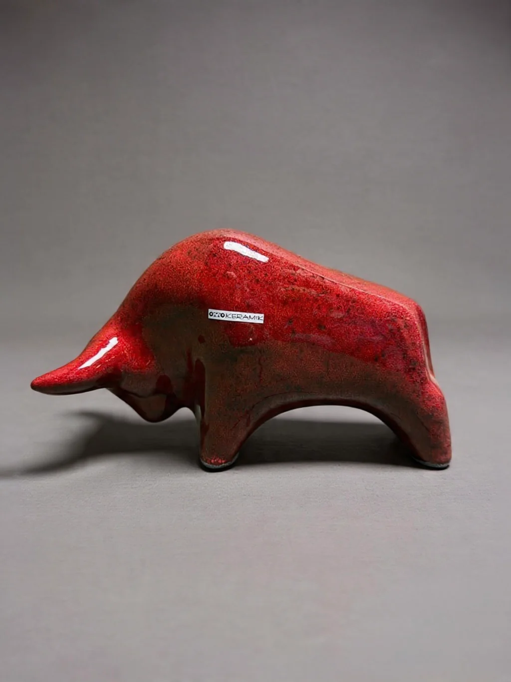 Otto Keramik Classic Ceramic Bull West German Pottery Fat Lava
