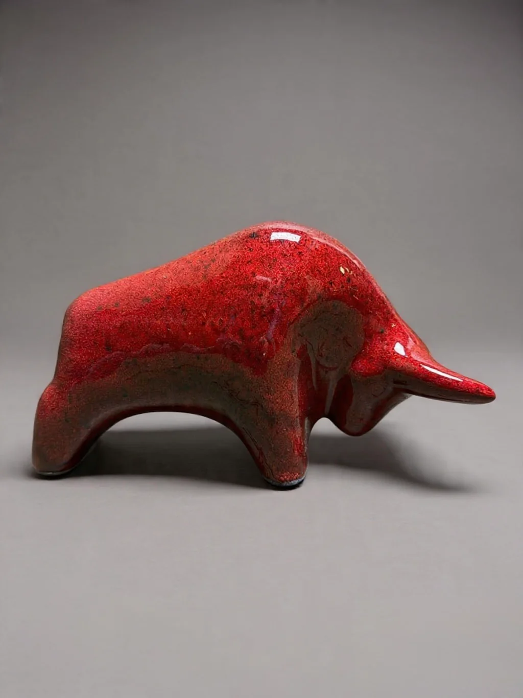Otto Keramik Classic Ceramic Bull West German Pottery Fat Lava - Image 5