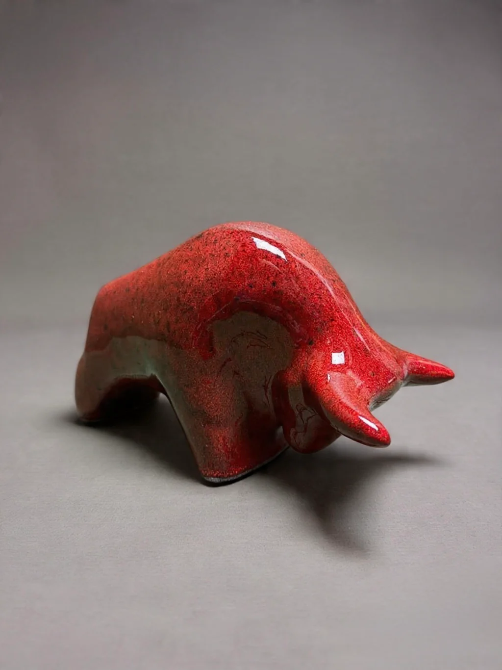 Otto Keramik Classic Ceramic Bull West German Pottery Fat Lava - Image 6