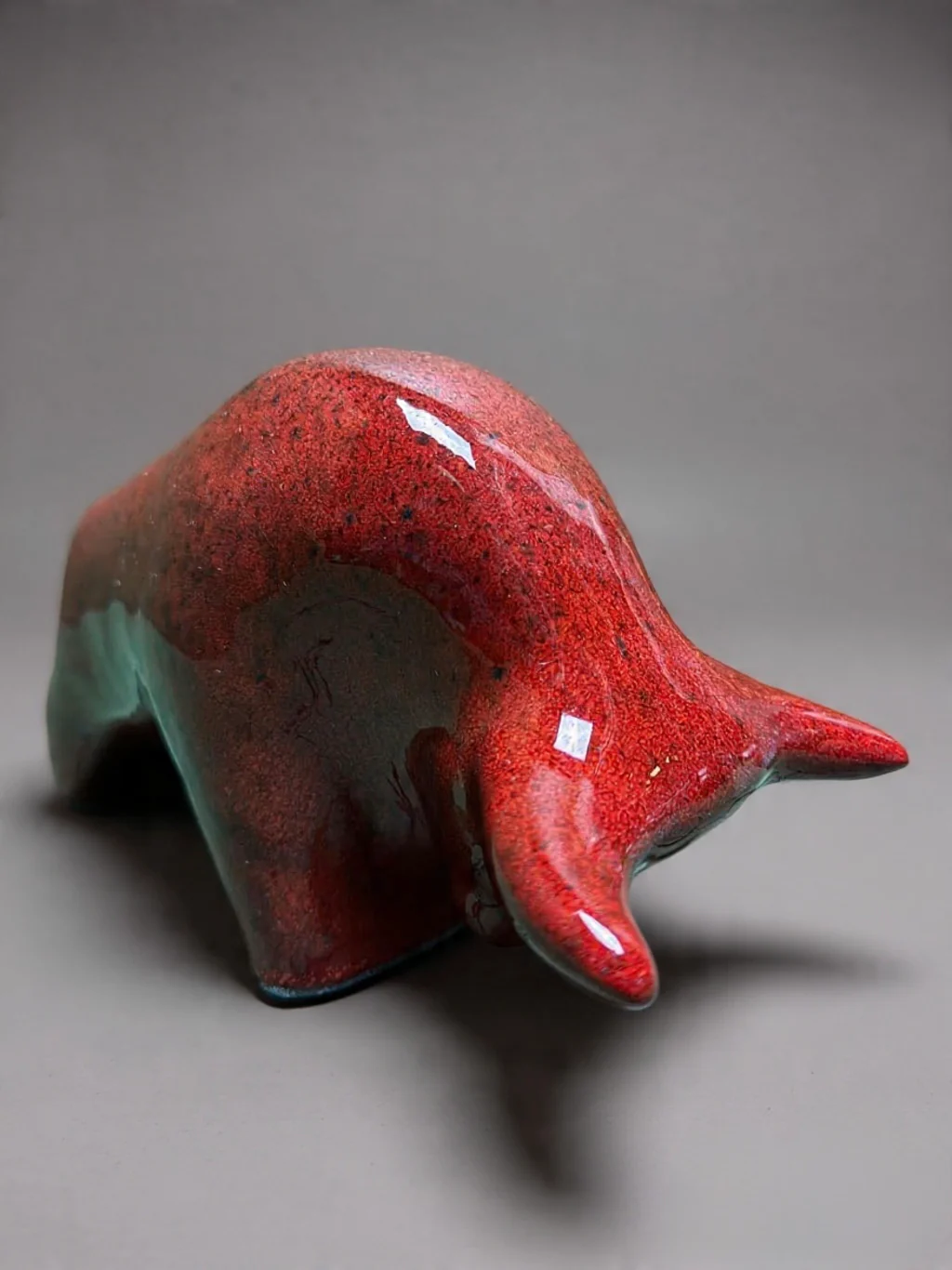 Otto Keramik Classic Ceramic Bull West German Pottery Fat Lava - Image 7