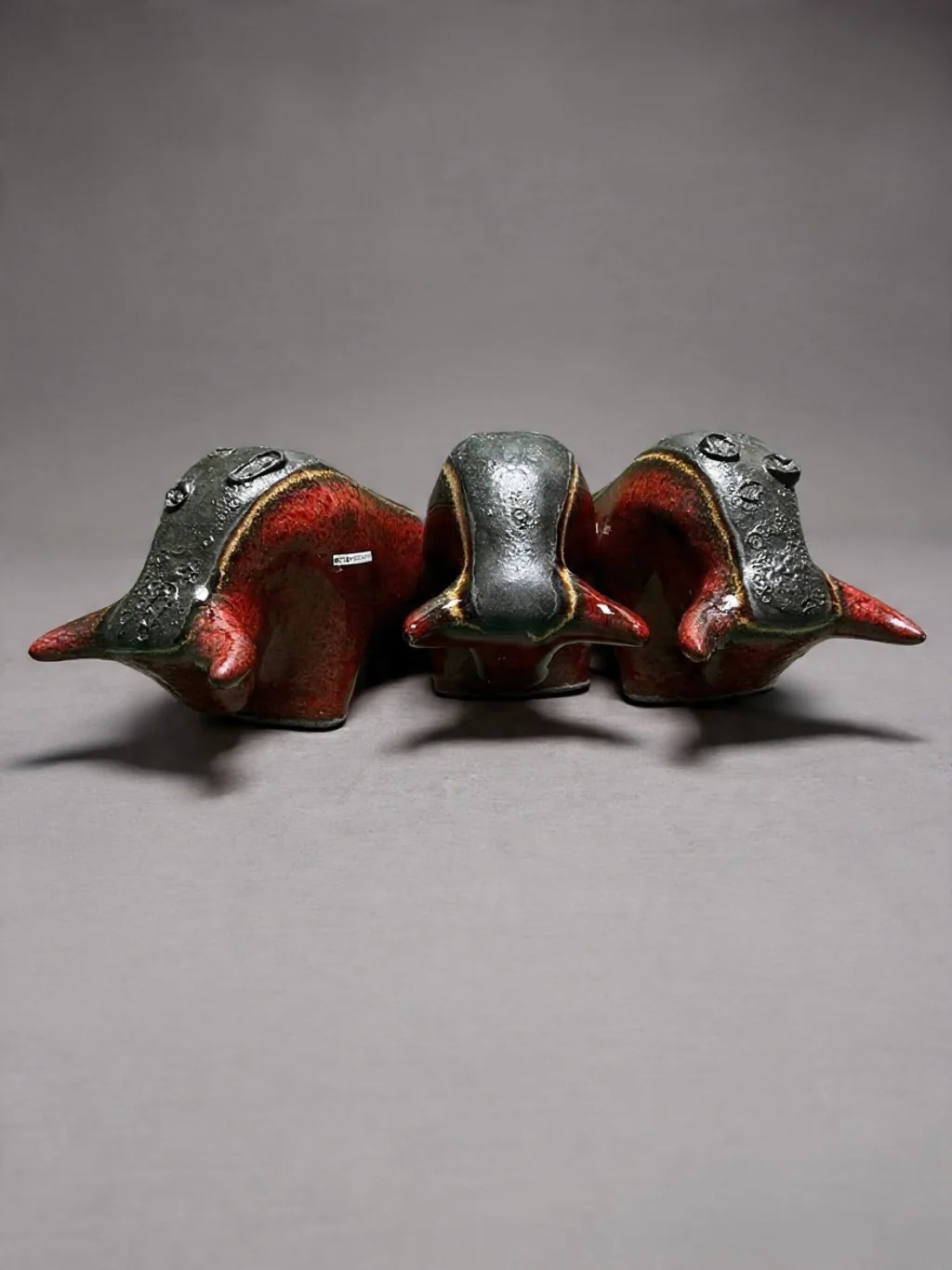 Otto Keramik Classic Ceramic Bull West German Pottery Fat Lava - Image 10