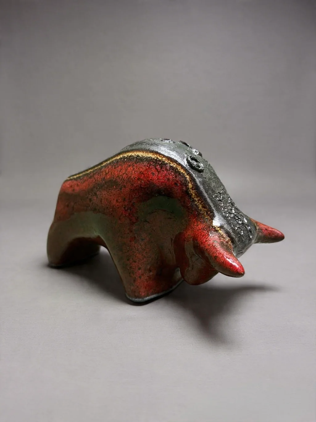 Otto Keramik Classic Ceramic Bull West German Pottery Fat Lava - Image 6