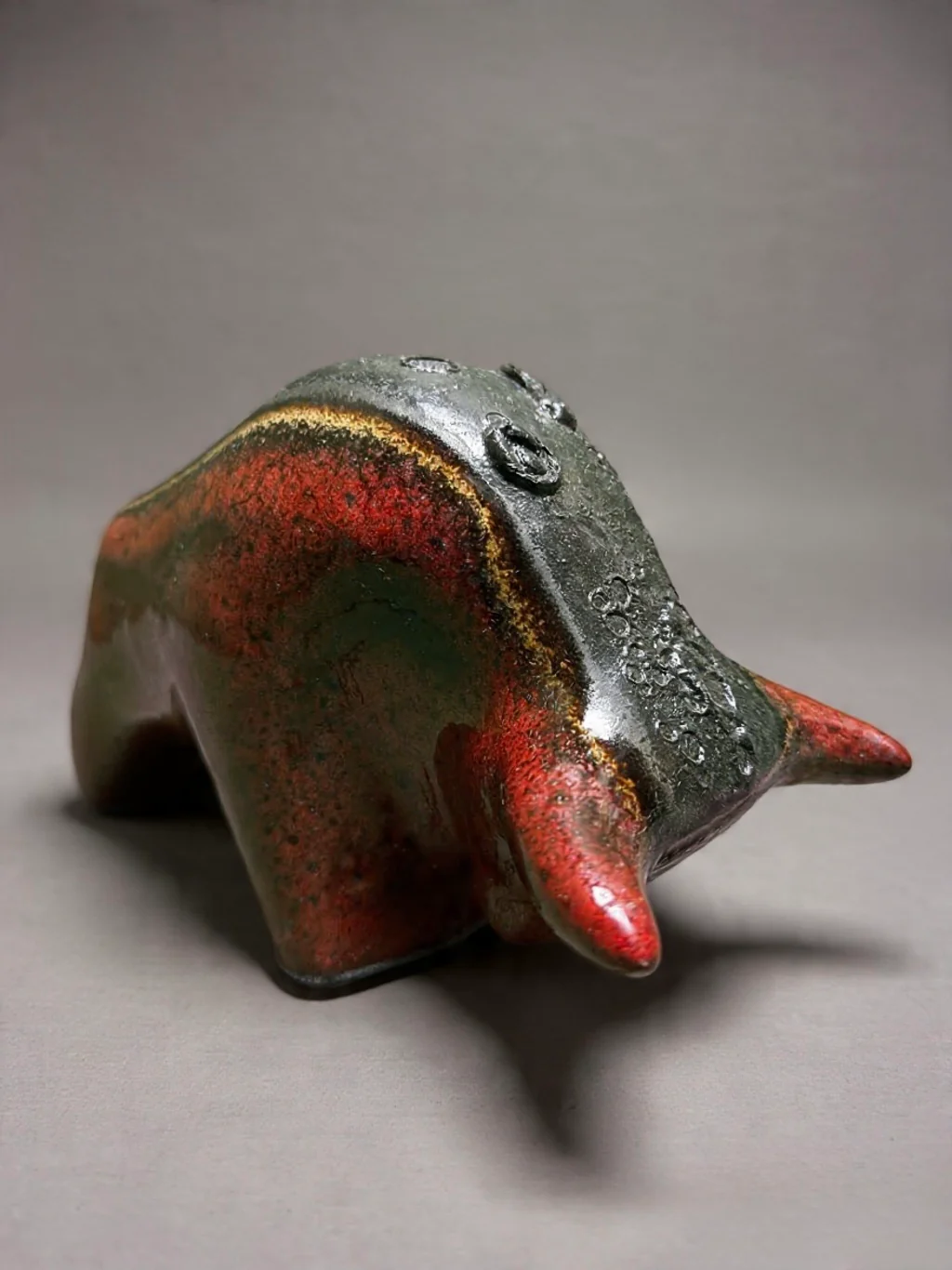 Otto Keramik Classic Ceramic Bull West German Pottery Fat Lava - Image 7