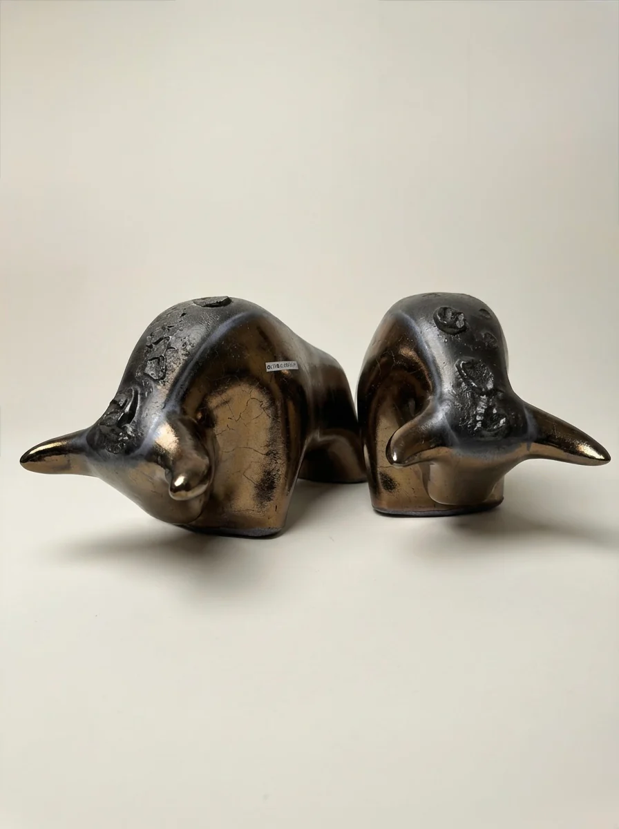 Otto Keramik Classic Ceramic Bull West German Pottery Fat Lava - Image 10