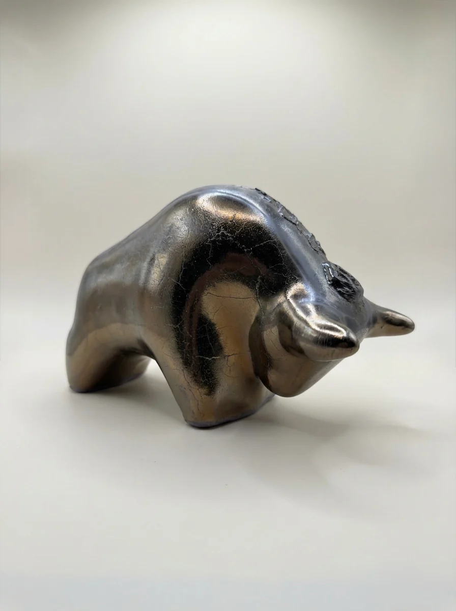 Otto Keramik Classic Ceramic Bull West German Pottery Fat Lava - Image 6