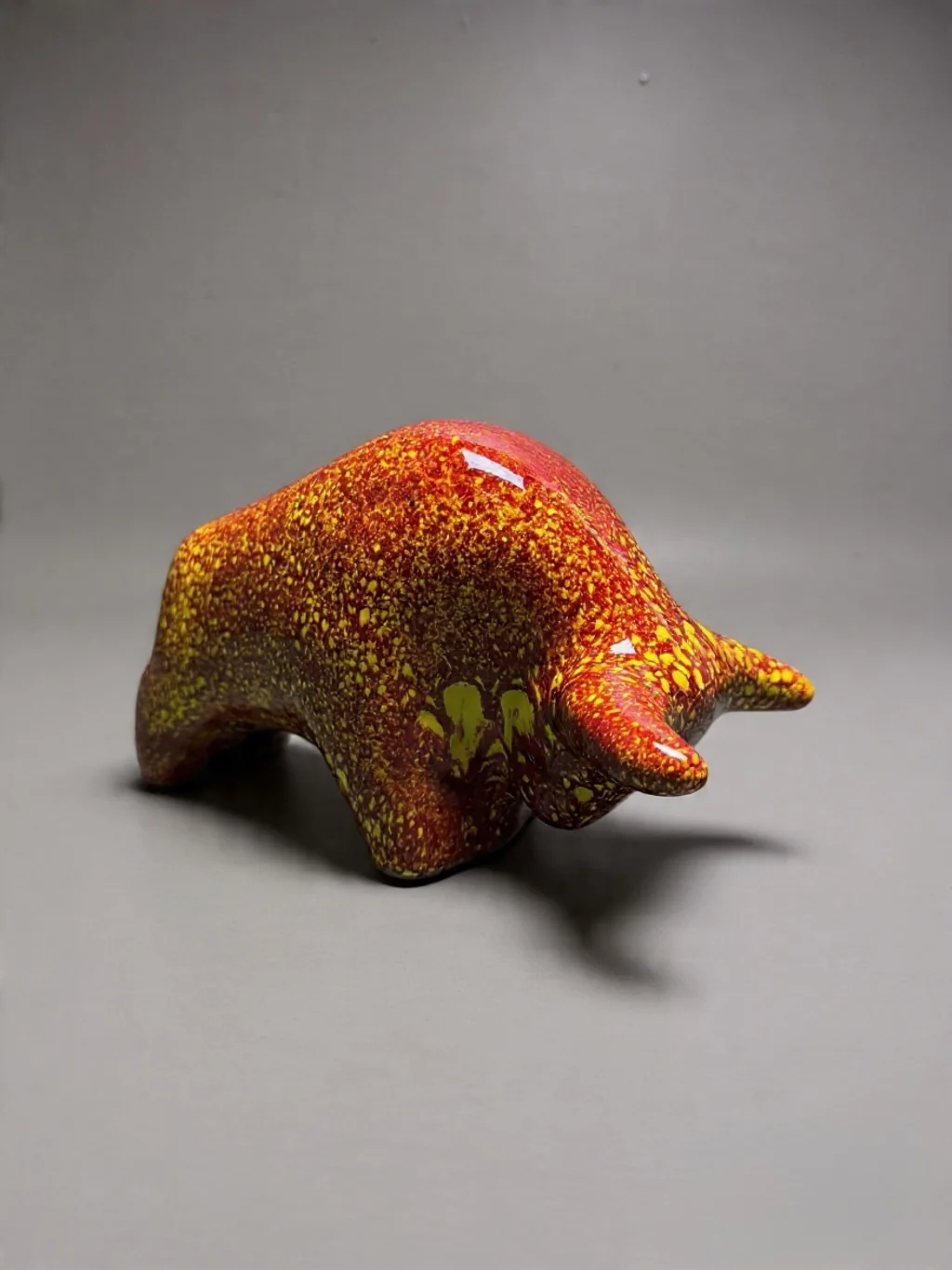 Otto Keramik Classic Ceramic Bull West German Pottery Fat Lava - Image 6