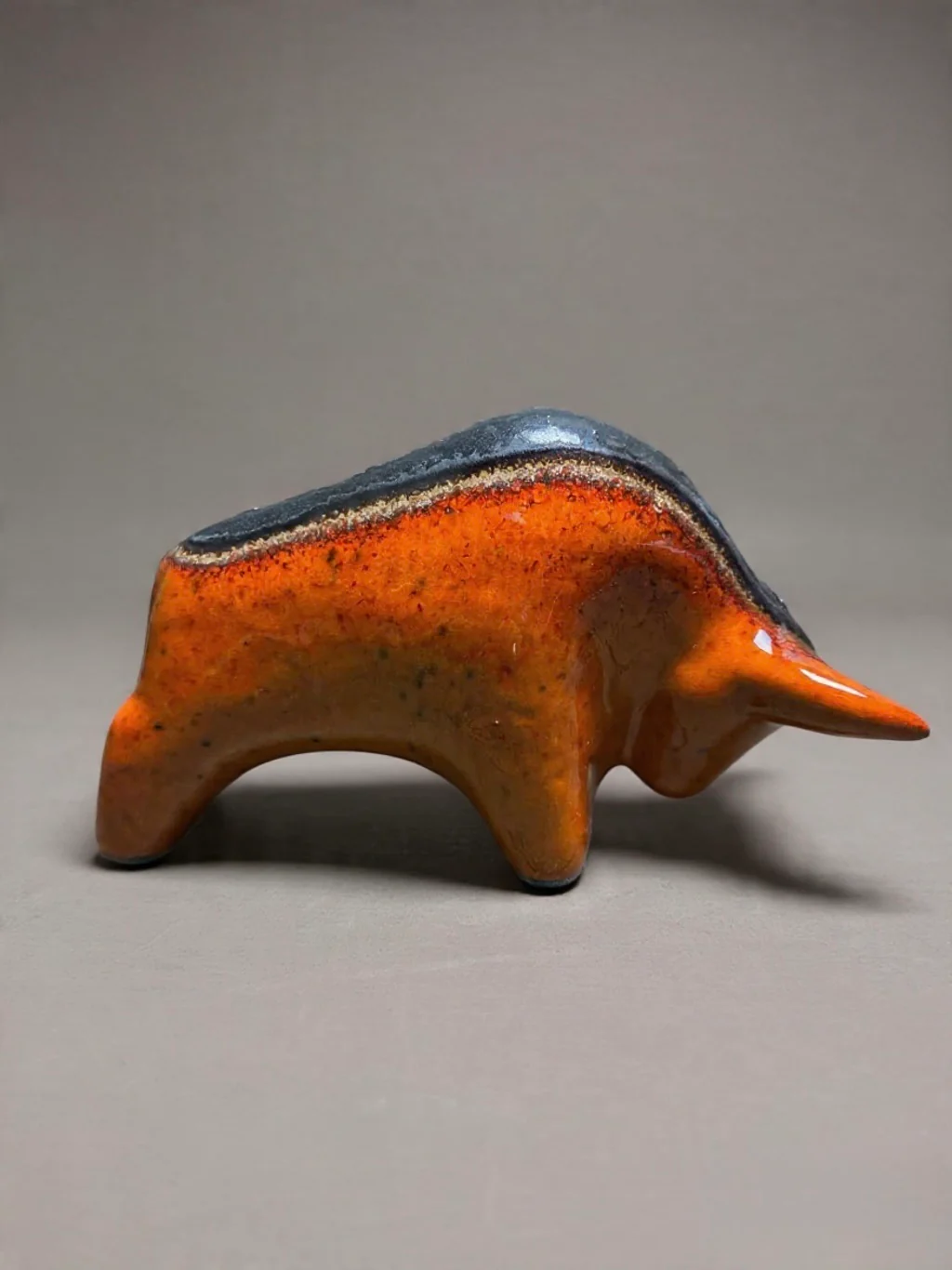 Otto Keramik Classic Ceramic Bull West German Pottery Fat Lava - Image 7