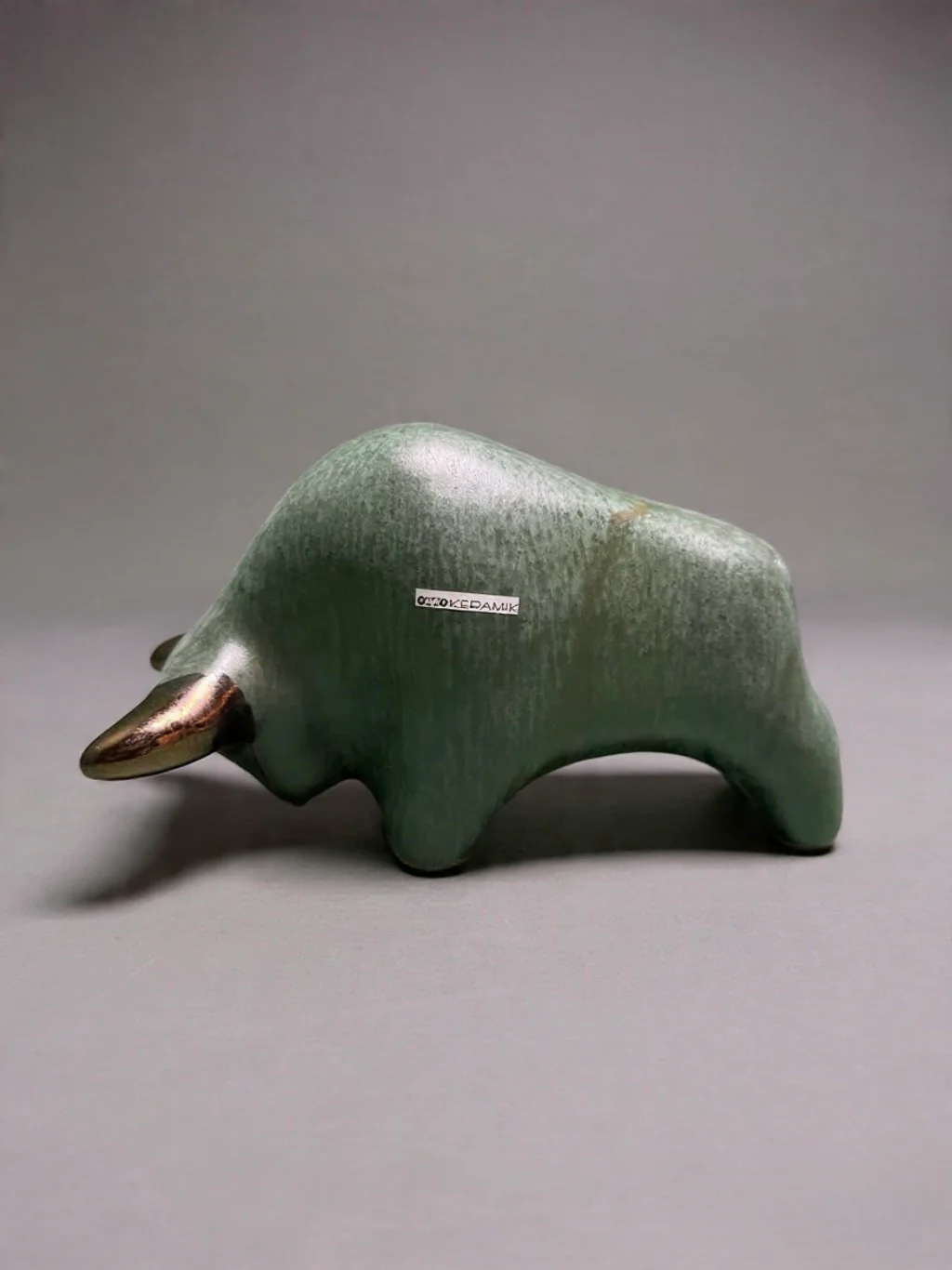 Otto Keramik Classic Ceramic Bull West German Pottery Fat Lava