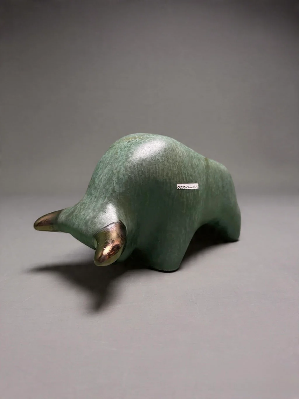 Otto Keramik Classic Ceramic Bull West German Pottery Fat Lava - Image 2