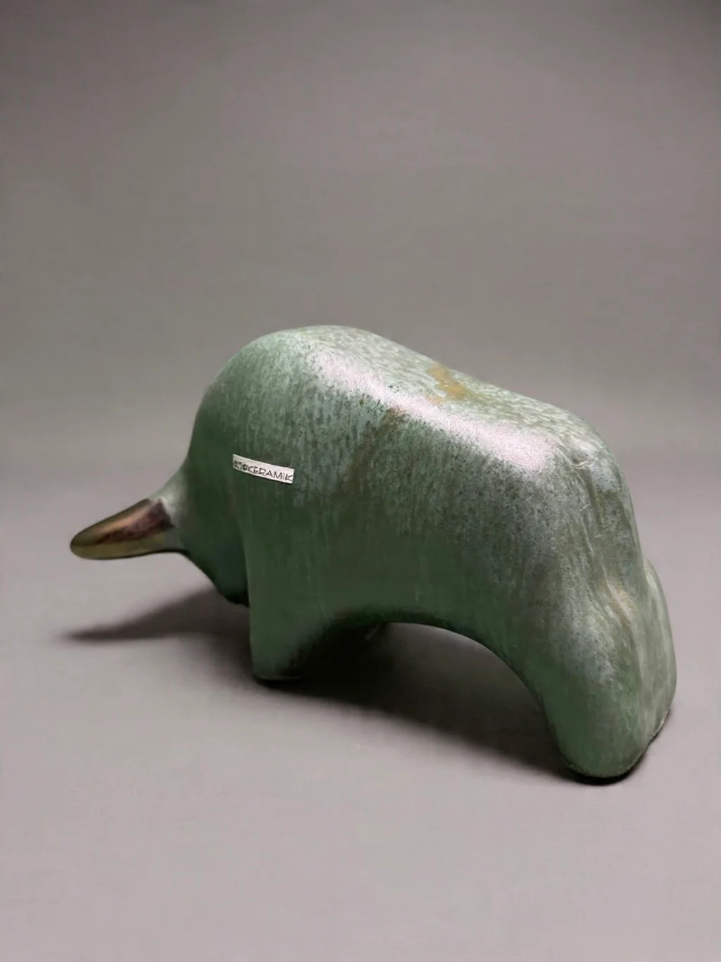 Otto Keramik Classic Ceramic Bull West German Pottery Fat Lava - Image 8