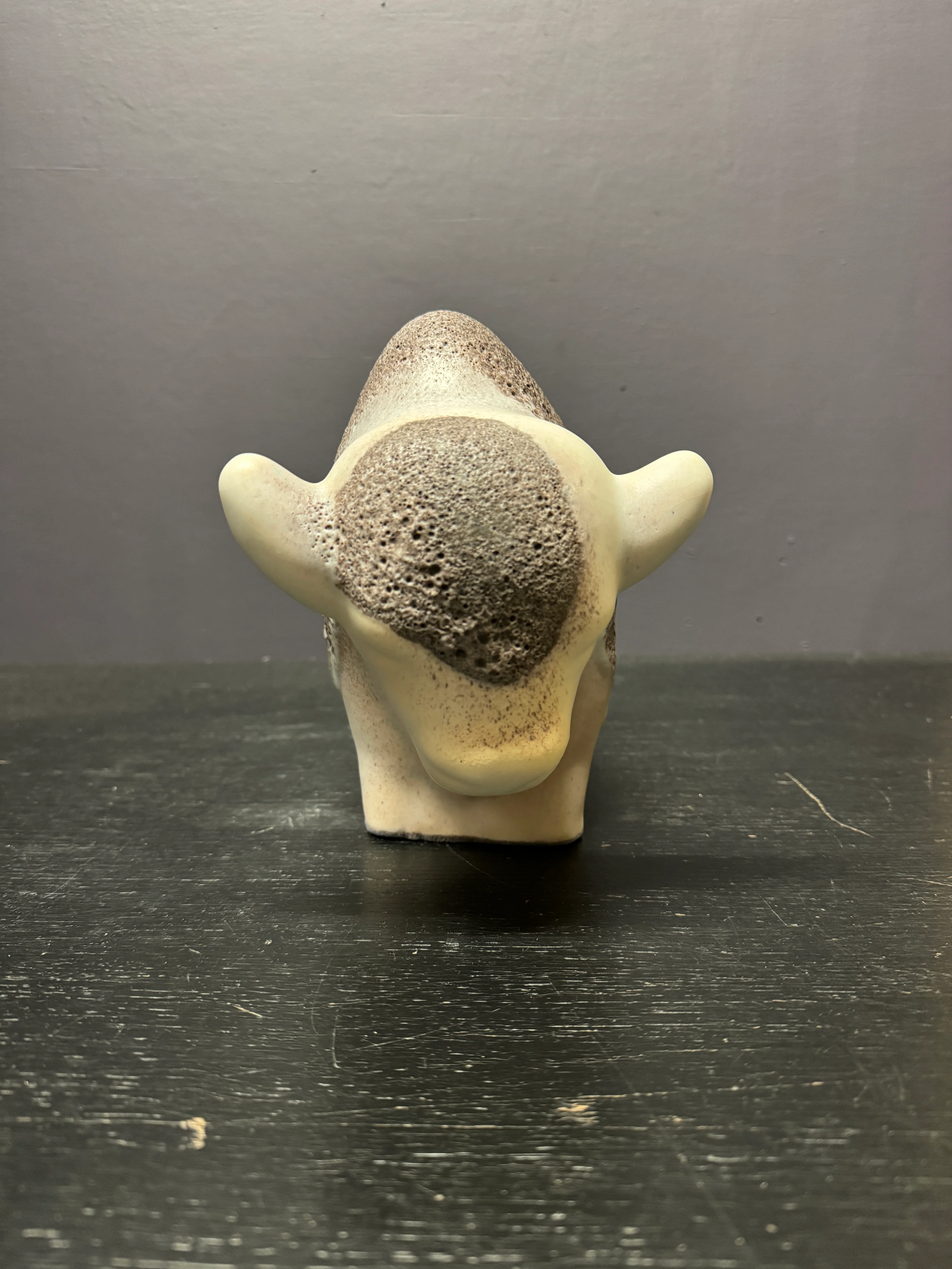 Otto Keramik Large Ceramic Bison West German Pottery Fat Lava - Image 4