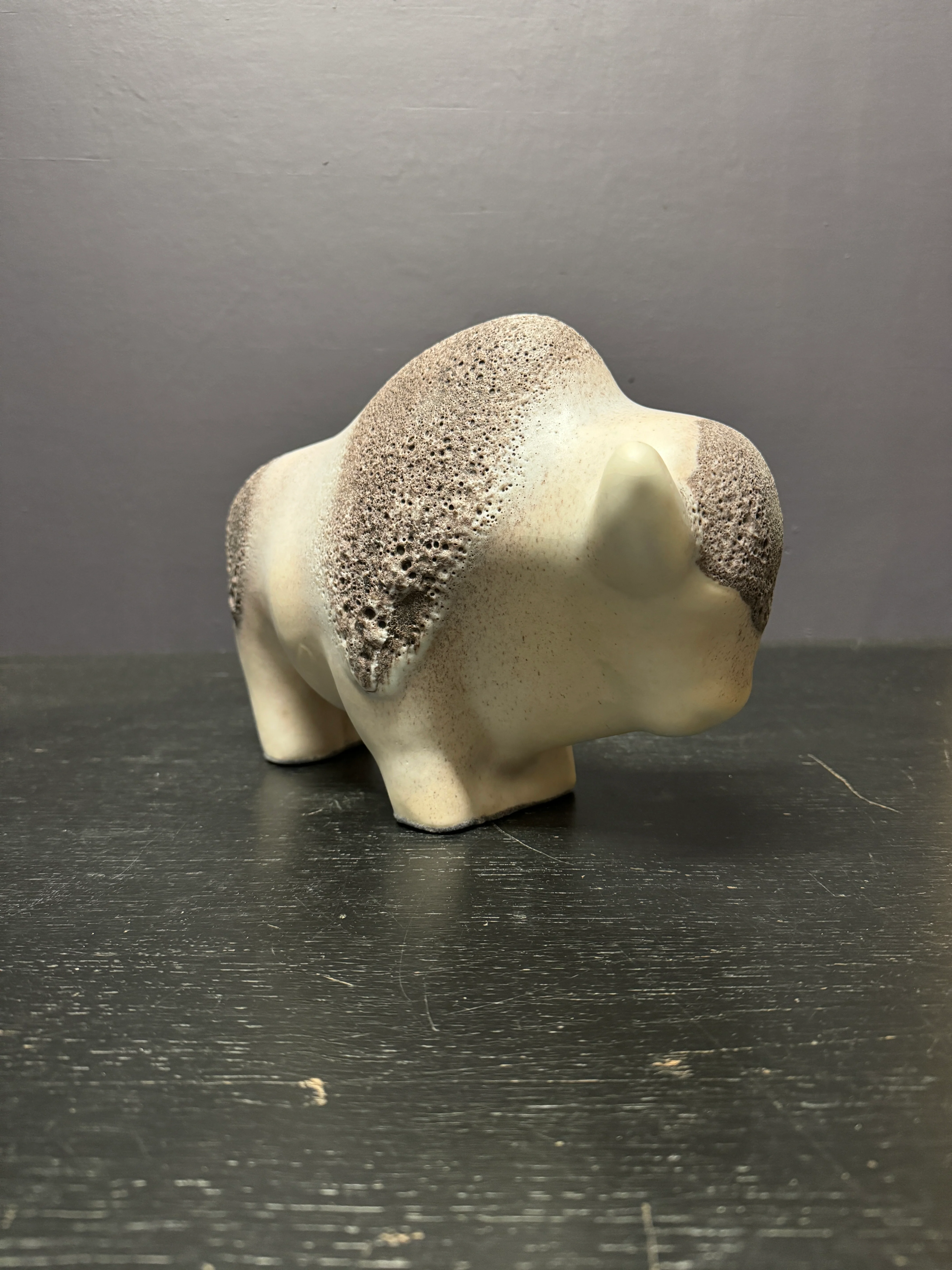 Otto Keramik Large Ceramic Bison West German Pottery Fat Lava - Image 6