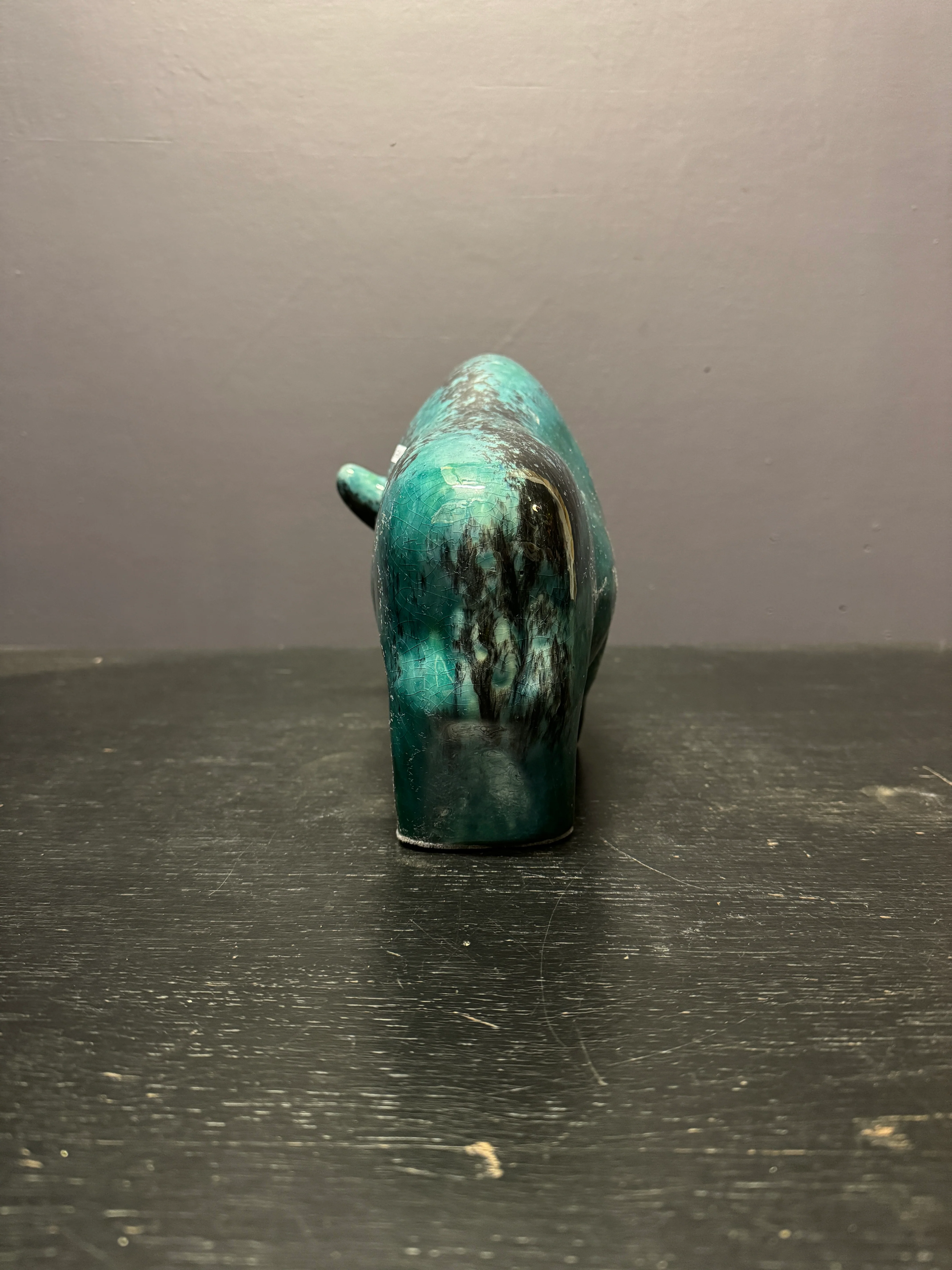 Otto Keramik Large Ceramic Bison West German Pottery Fat Lava - Image 10