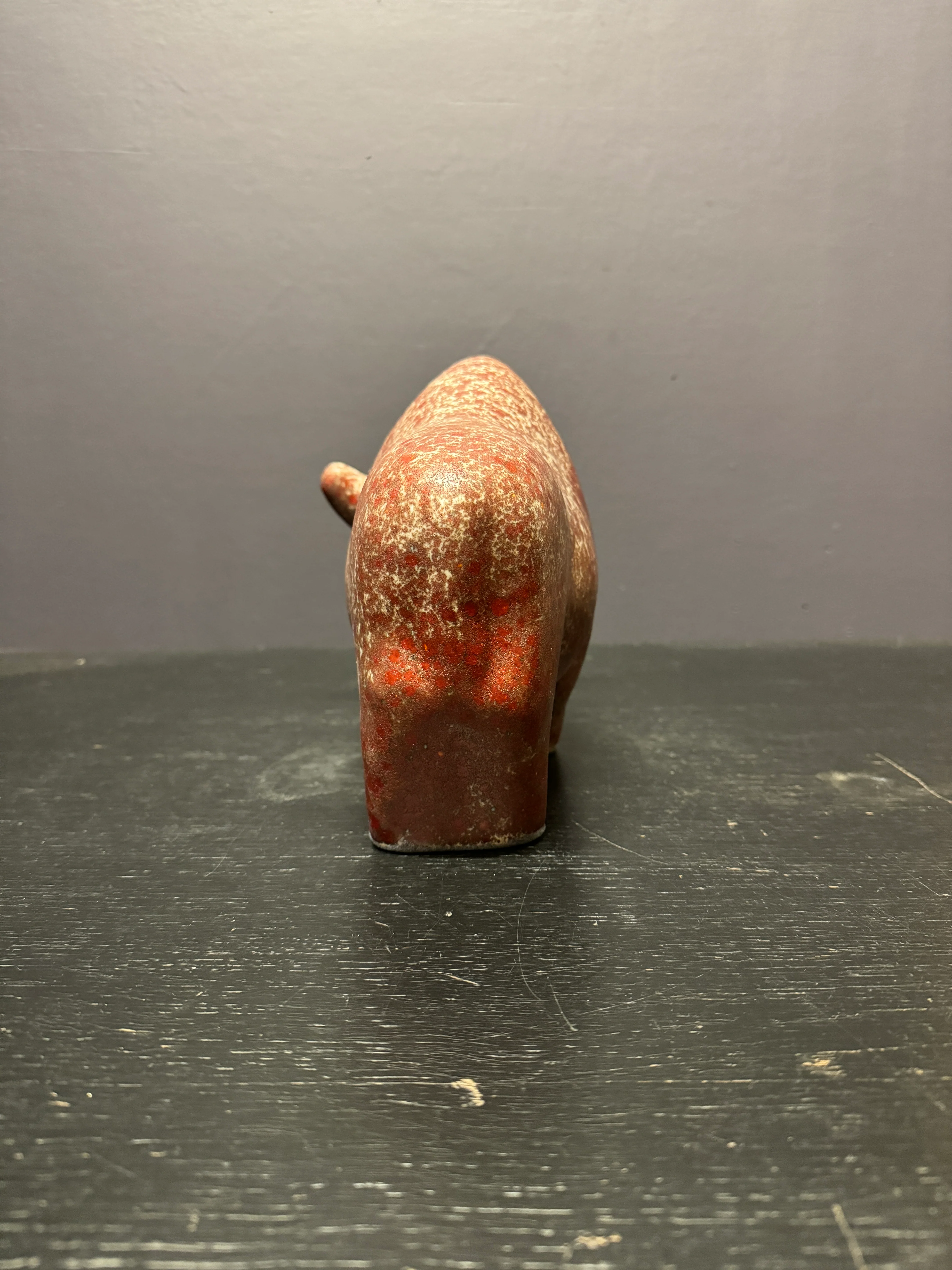 Otto Keramik Large Ceramic Bison West German Pottery Fat Lava - Image 10