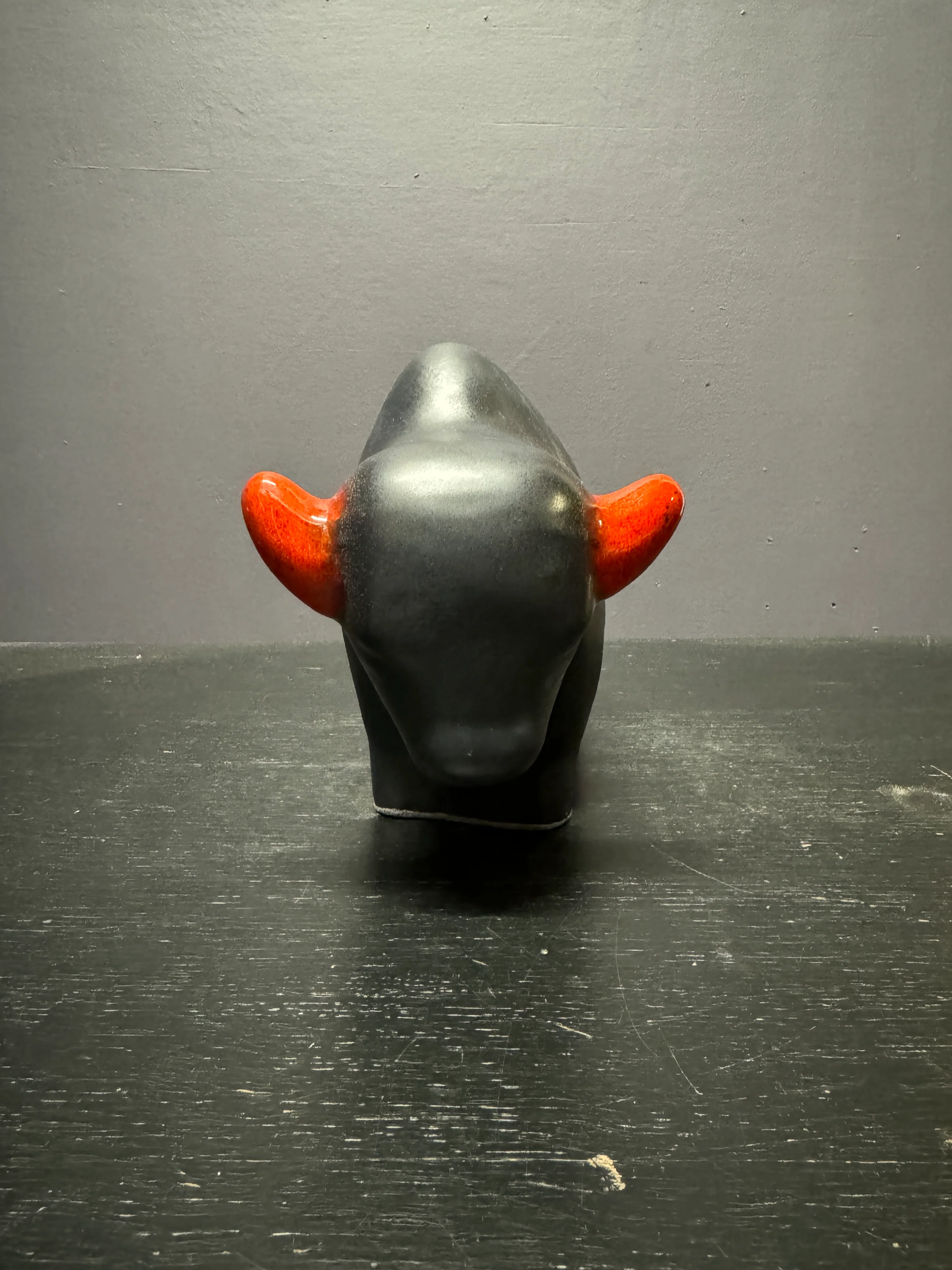 Otto Keramik Large Ceramic Bison West German Pottery Fat Lava - Image 4