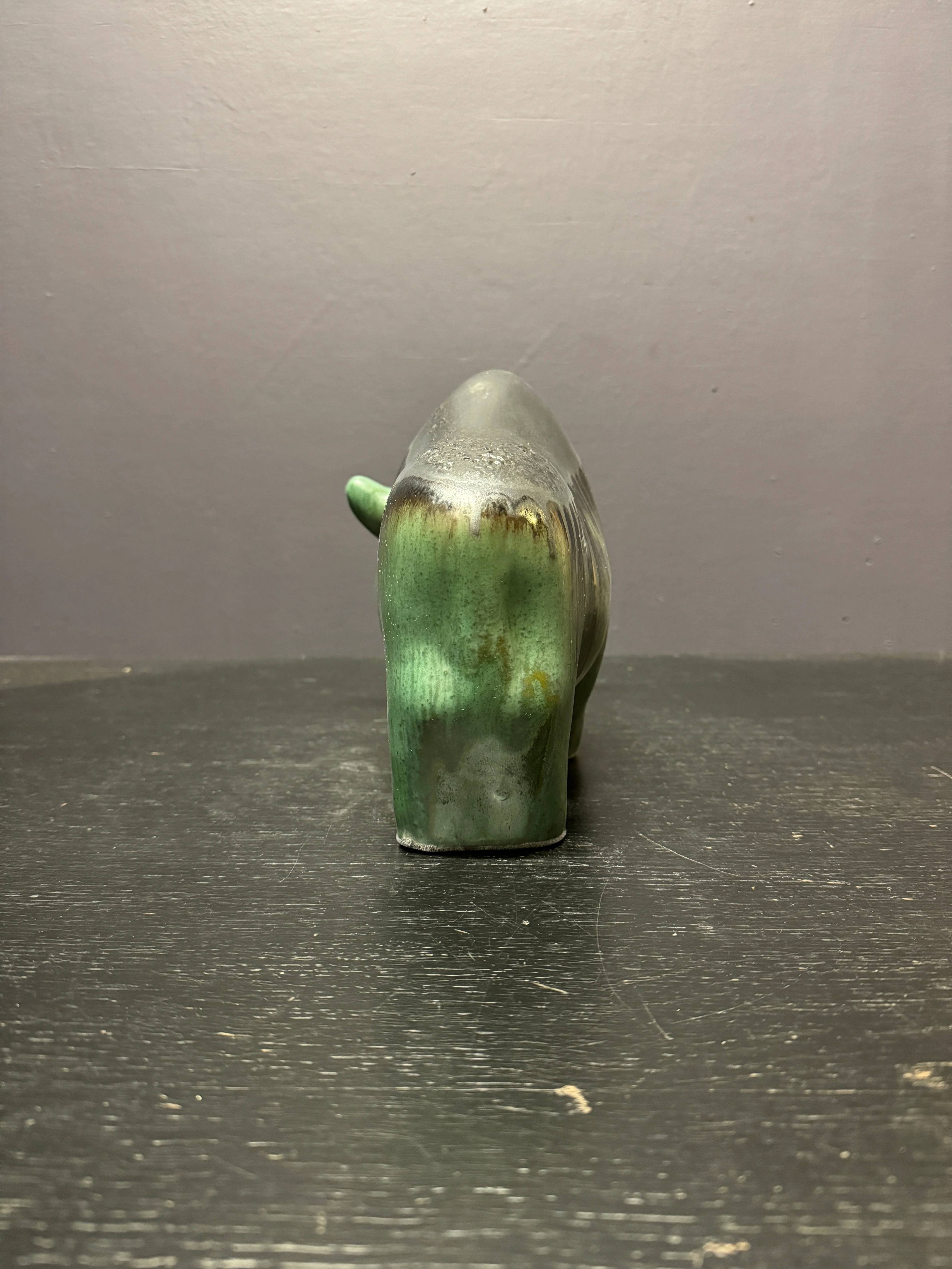 Otto Keramik Large Ceramic Bison West German Pottery Fat Lava - Image 10