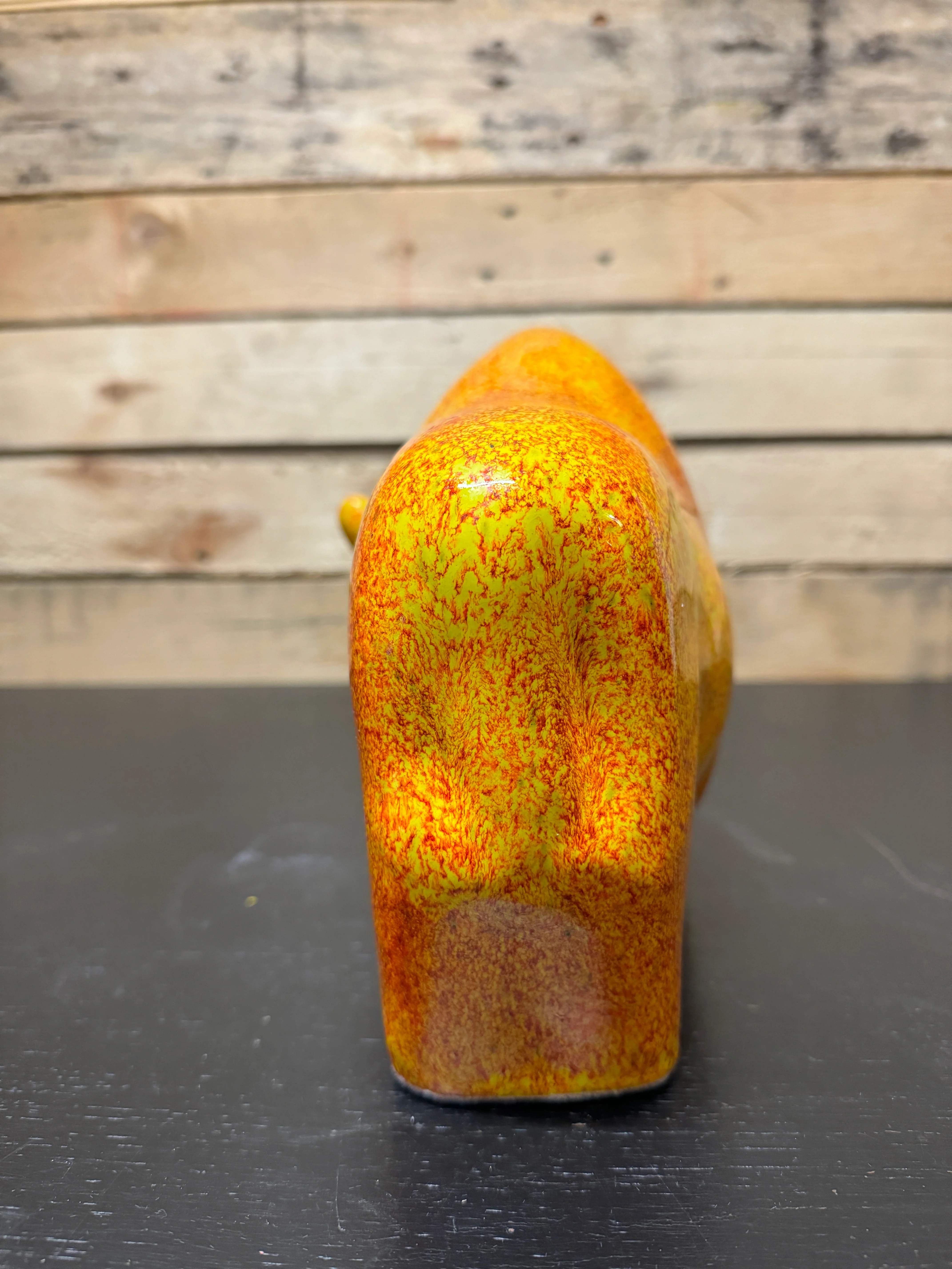 Otto Keramik Large Ceramic Bison West German Pottery Fat Lava - Image 10