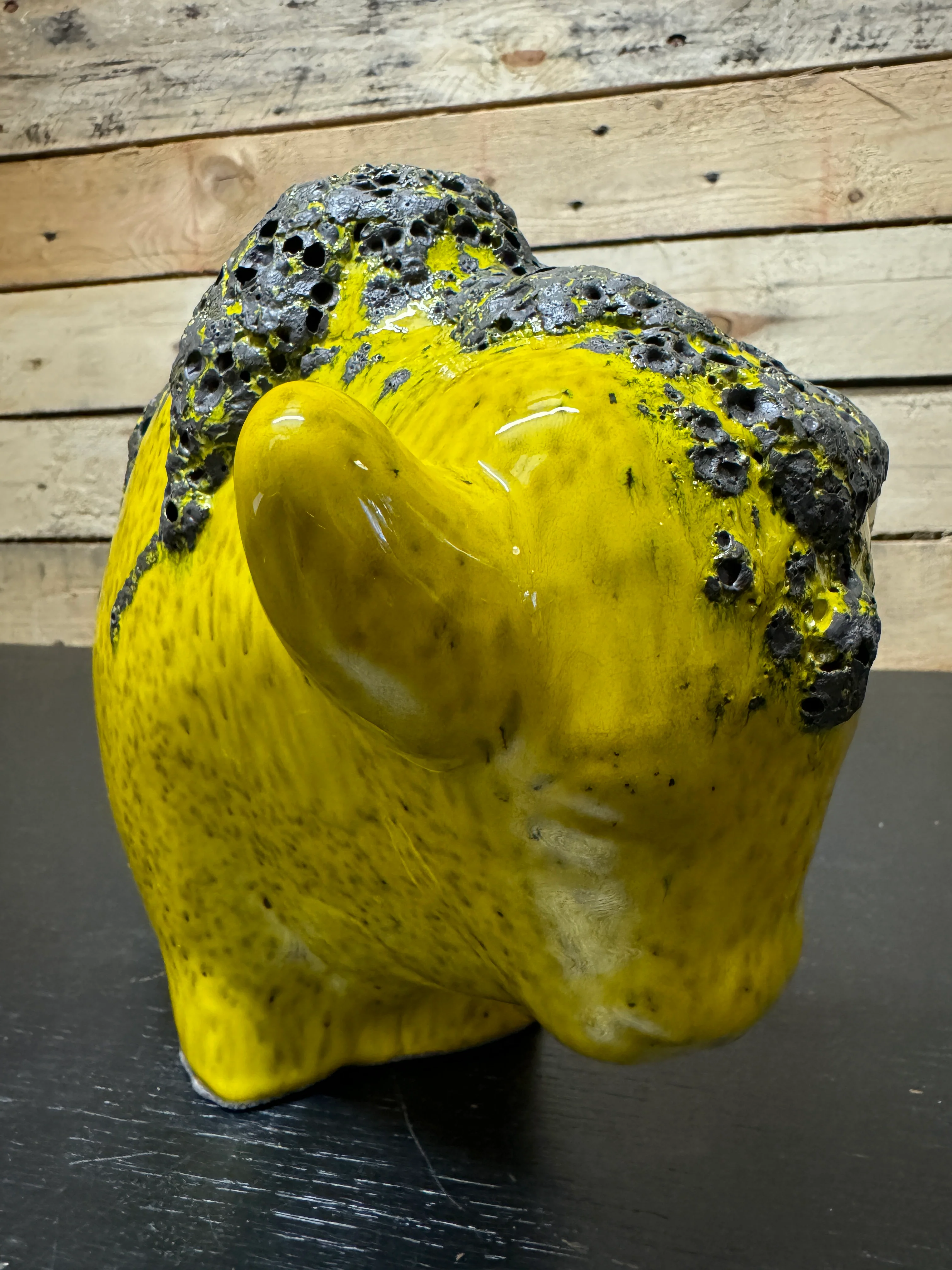Otto Keramik Large Ceramic Bison West German Pottery Fat Lava - Image 5