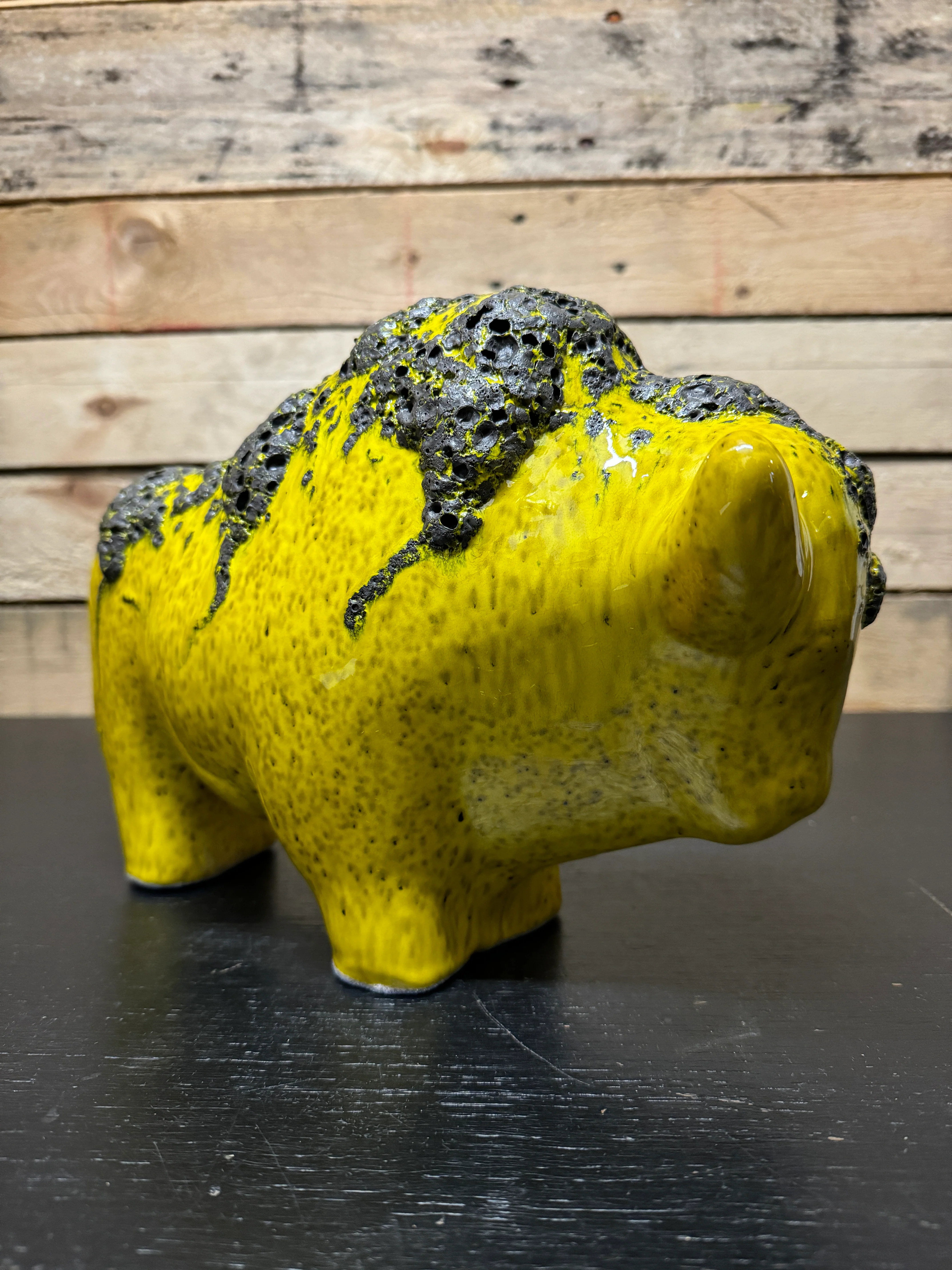 Otto Keramik Large Ceramic Bison West German Pottery Fat Lava - Image 7