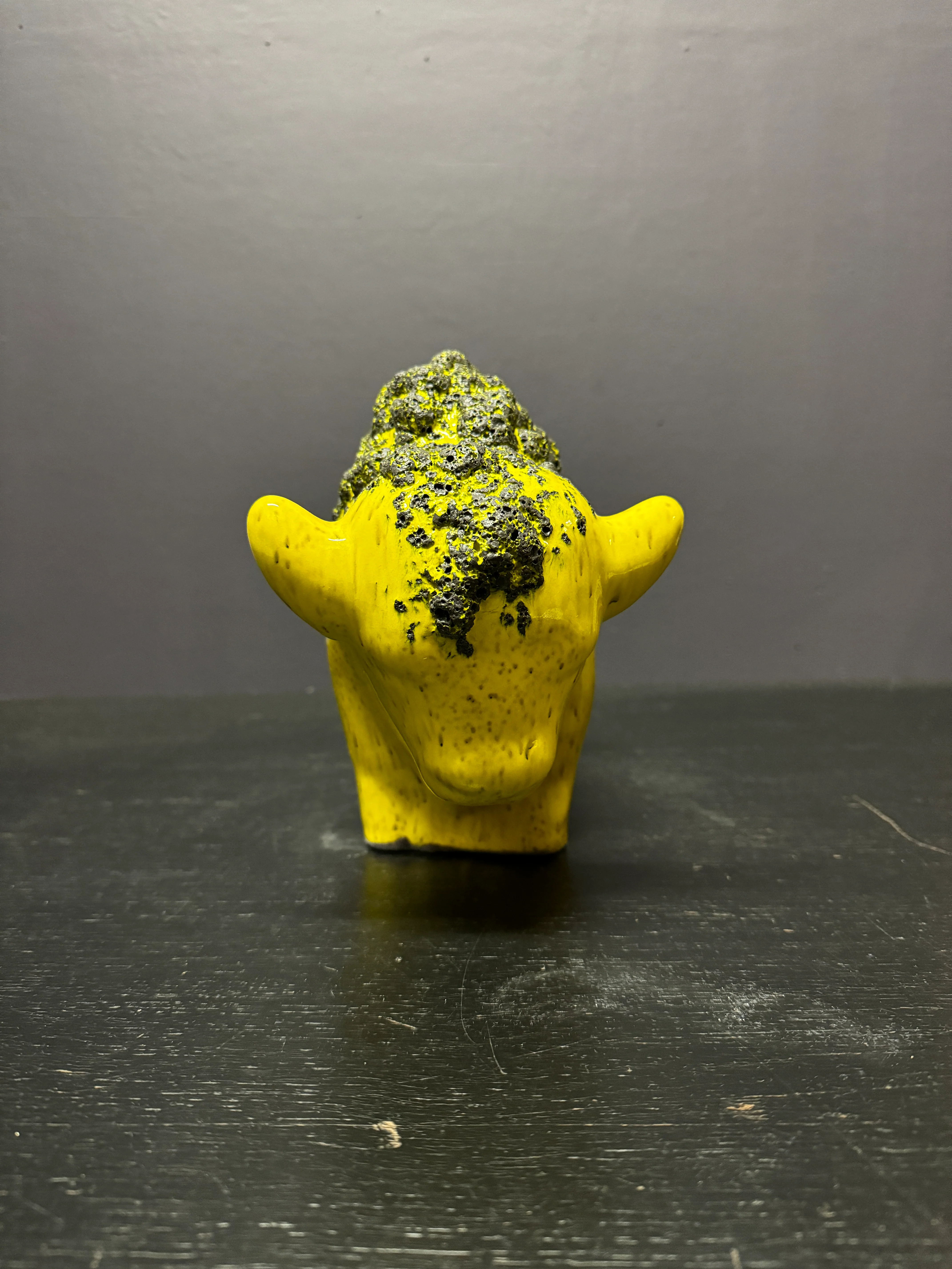 Otto Keramik Large Ceramic Bison West German Pottery Fat Lava - Image 4