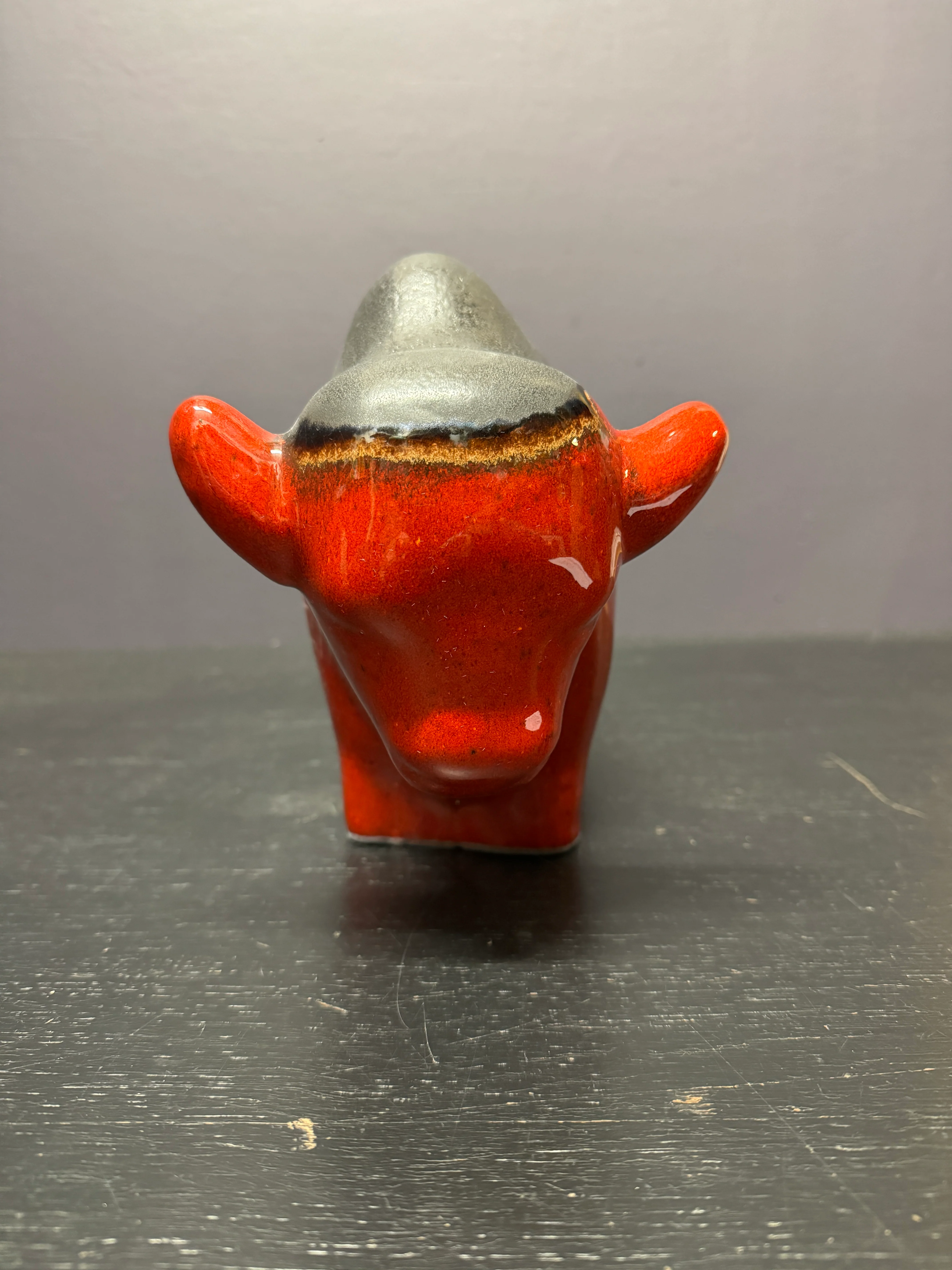Otto Keramik Large Ceramic Bison West German Pottery Fat Lava - Image 4