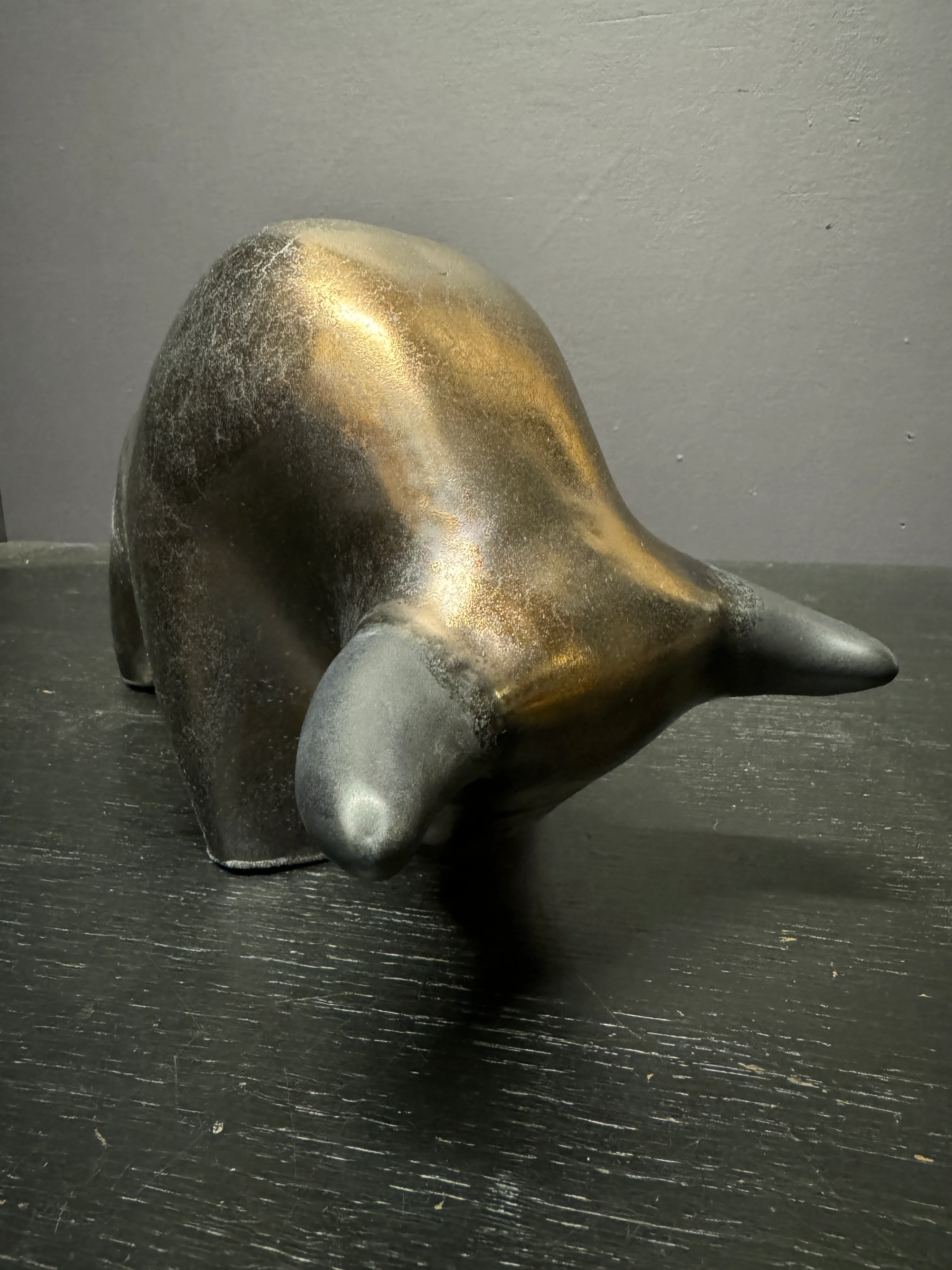 Otto Keramik Large Ceramic Bull West German Pottery Fat Lava - Image 5