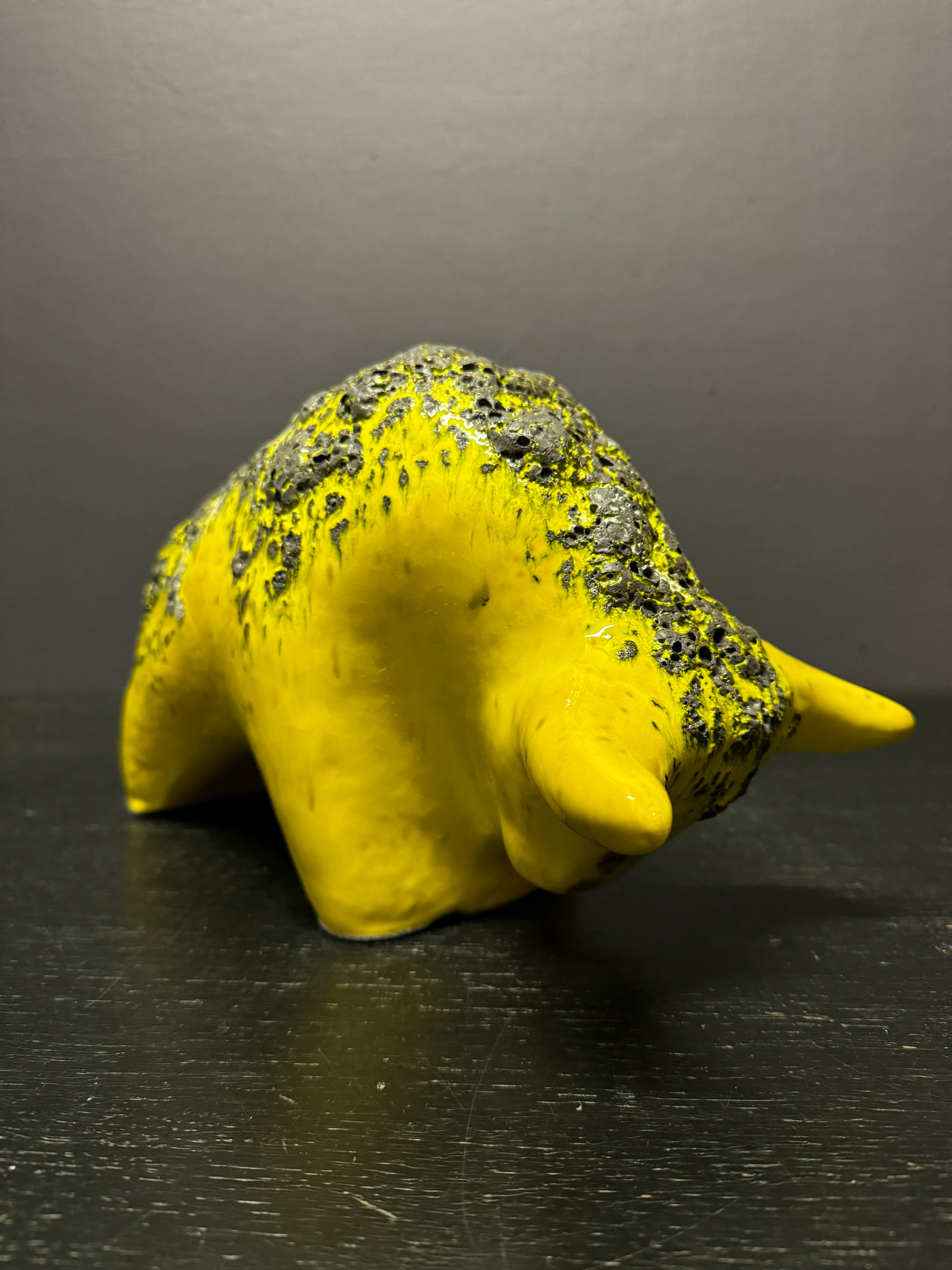 Otto Keramik Large Ceramic Bull West German Pottery Fat Lava - Image 5