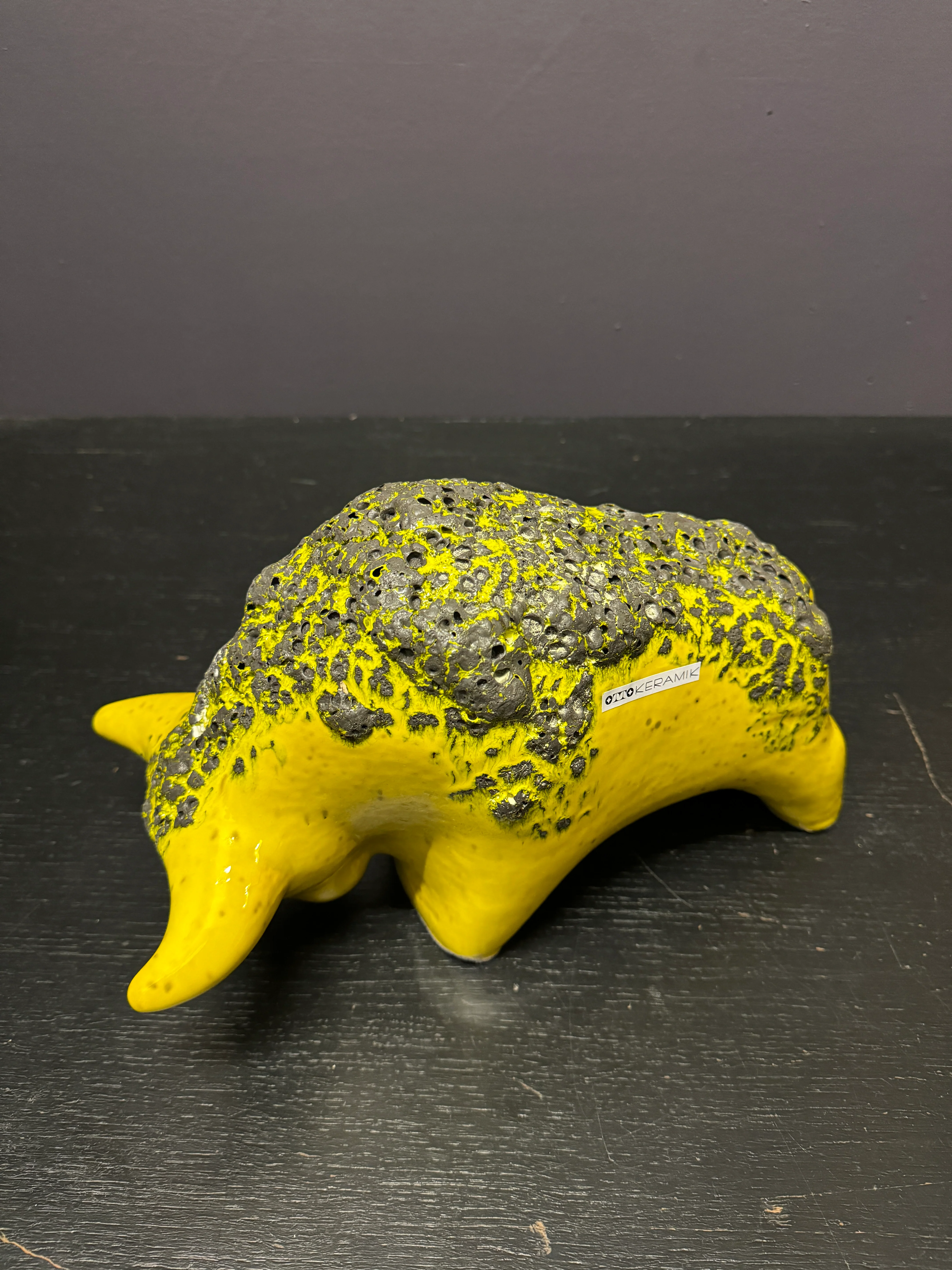 Otto Keramik Large Ceramic Bull West German Pottery Fat Lava - Image 8