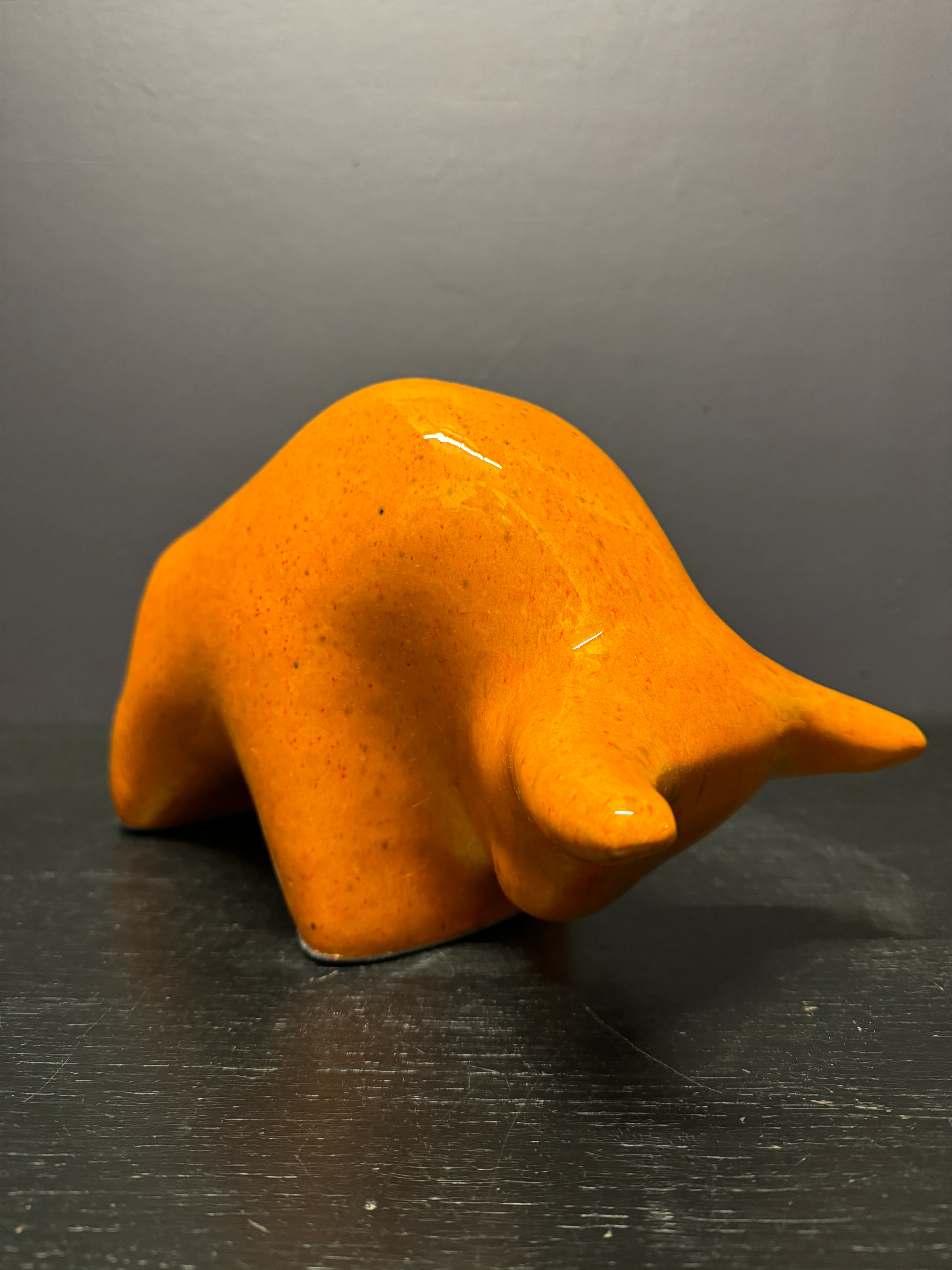 Otto Keramik Large Ceramic Bull West German Pottery Fat Lava - Image 5