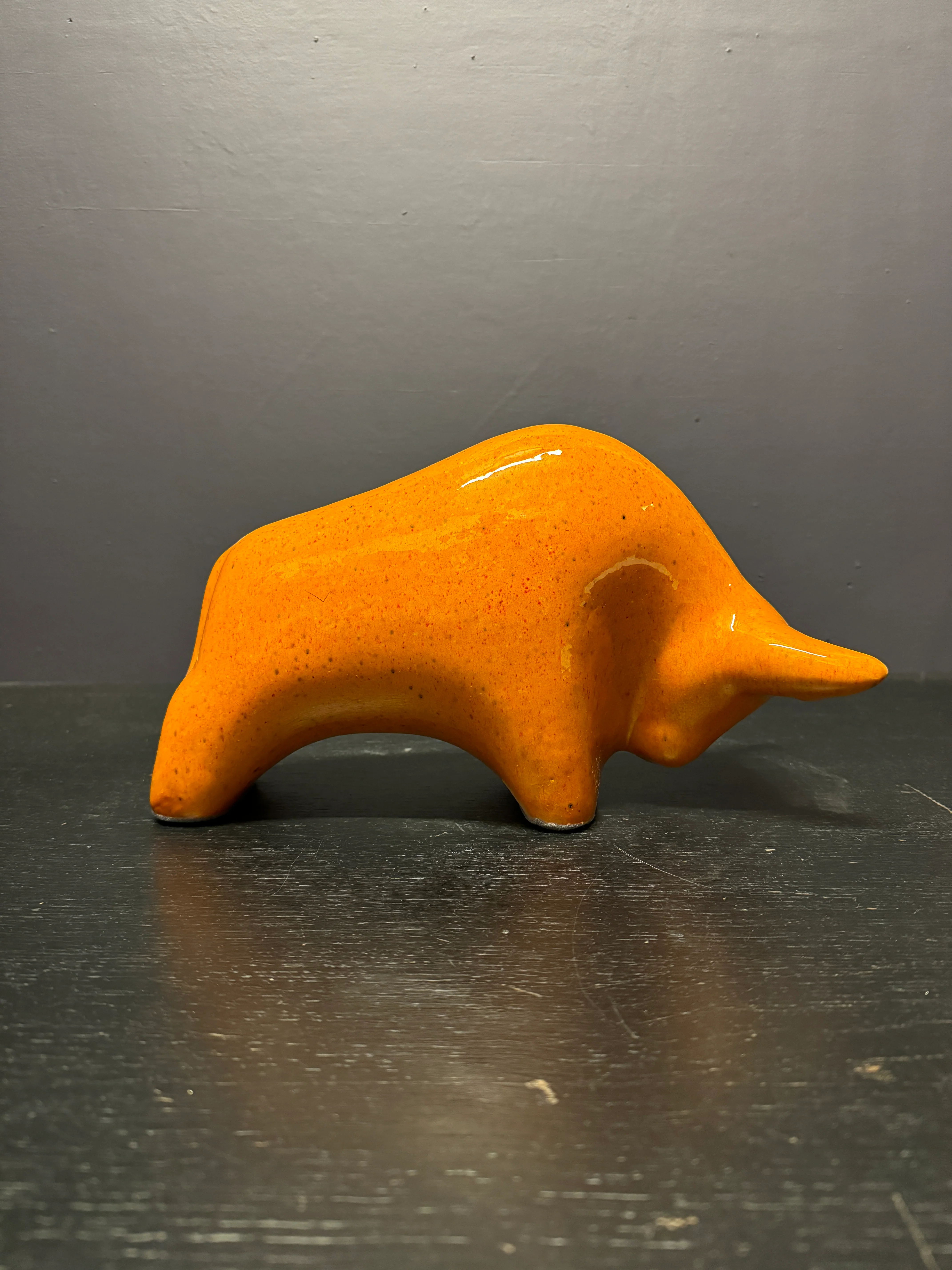 Otto Keramik Large Ceramic Bull West German Pottery Fat Lava - Image 7
