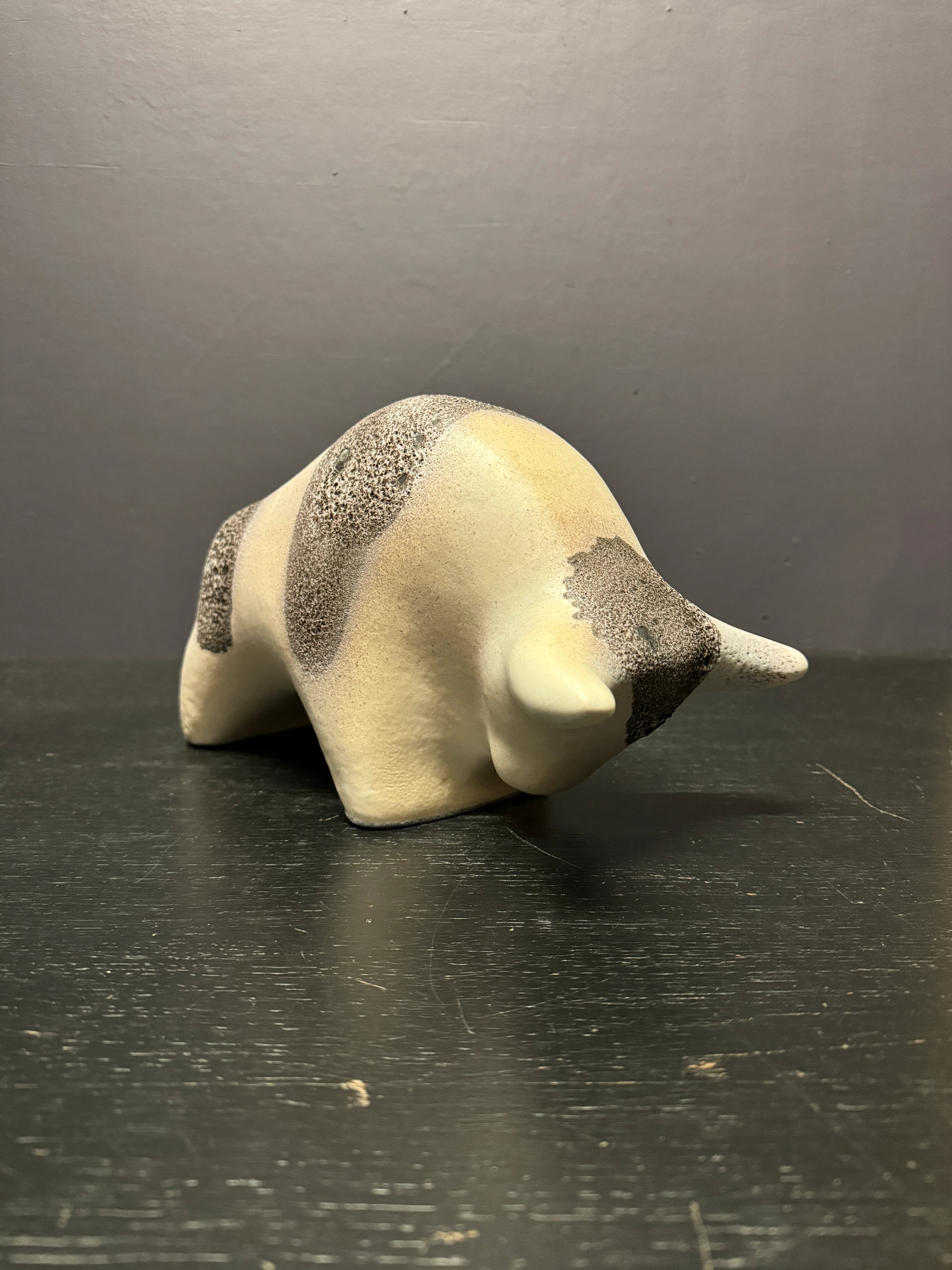 Otto Keramik Large Ceramic Bull West German Pottery Fat Lava - Image 6
