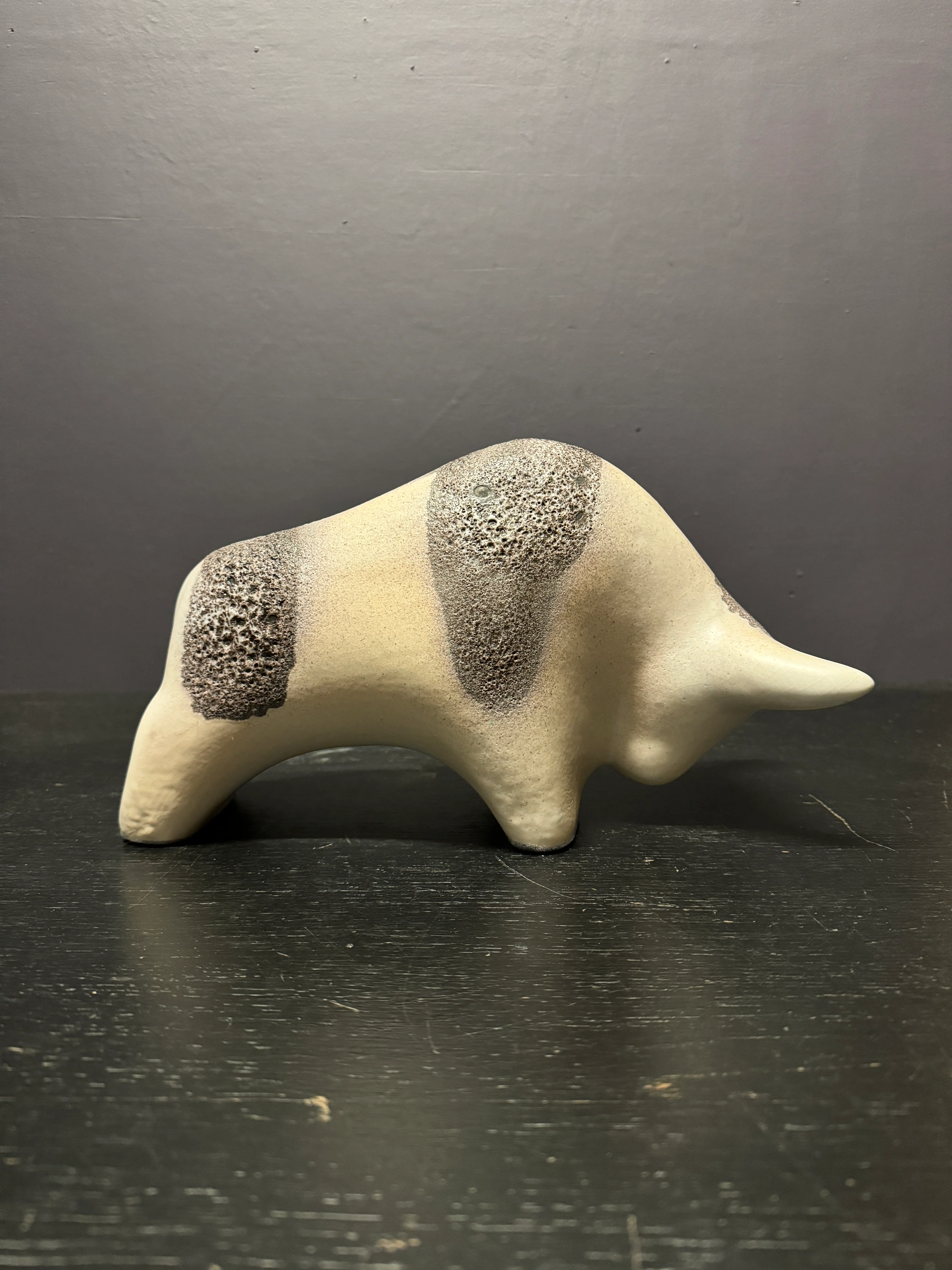Otto Keramik Large Ceramic Bull West German Pottery Fat Lava - Image 7