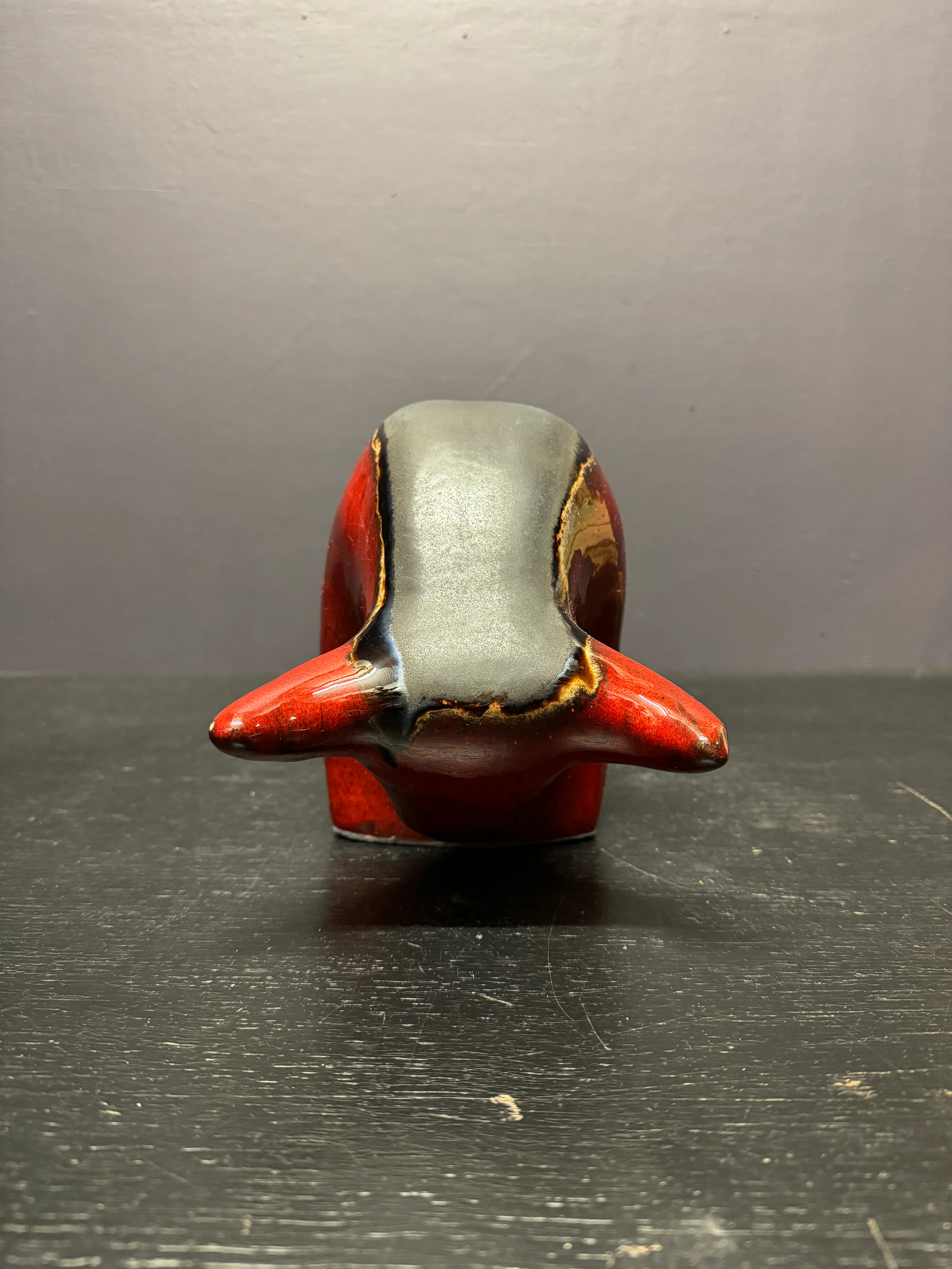 Otto Keramik Large Ceramic Bull West German Pottery Fat Lava - Image 4