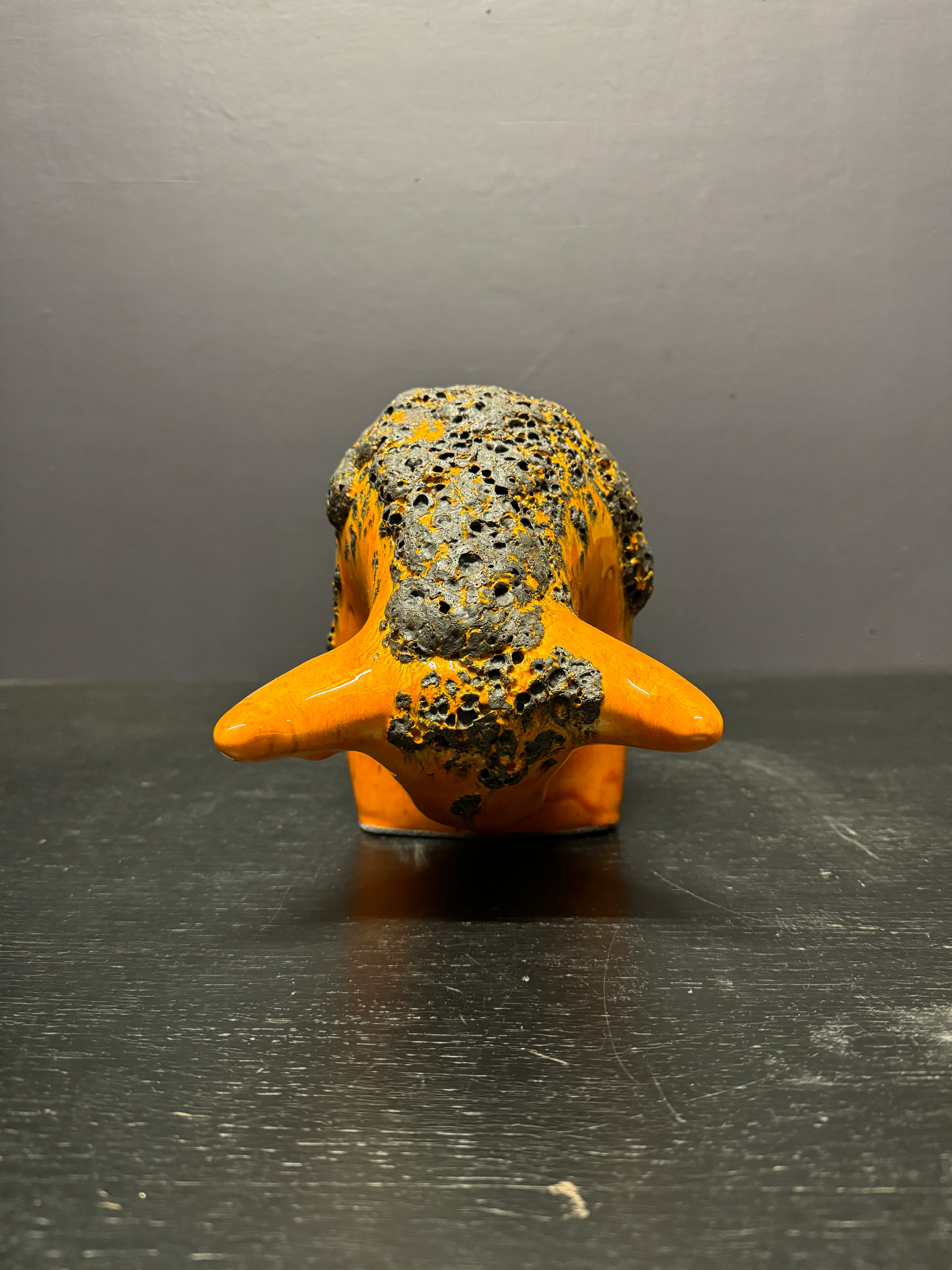 Otto Keramik Large Ceramic Bull West German Pottery Fat Lava - Image 4