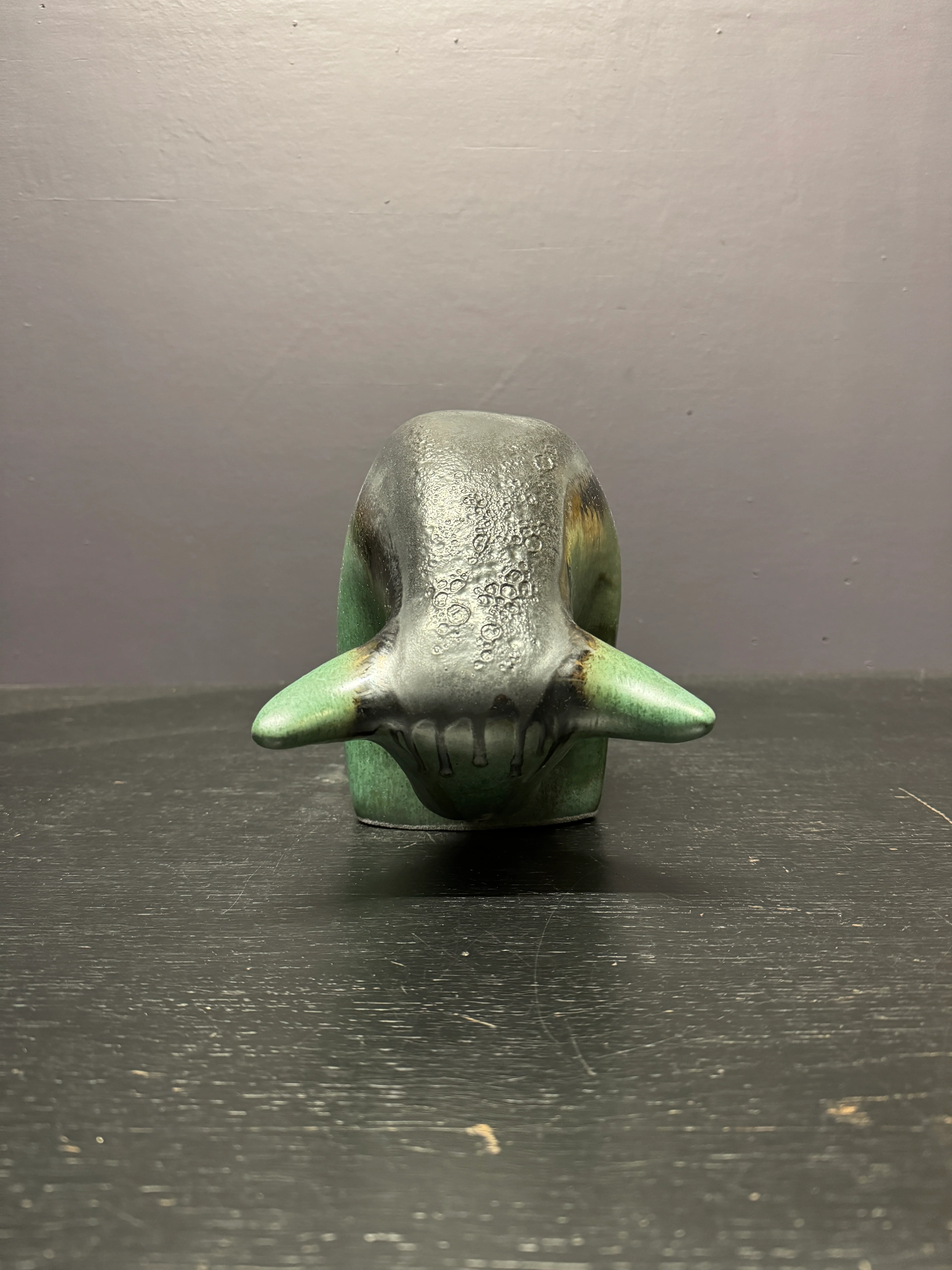 Otto Keramik Large Ceramic Bull West German Pottery Fat Lava - Image 4
