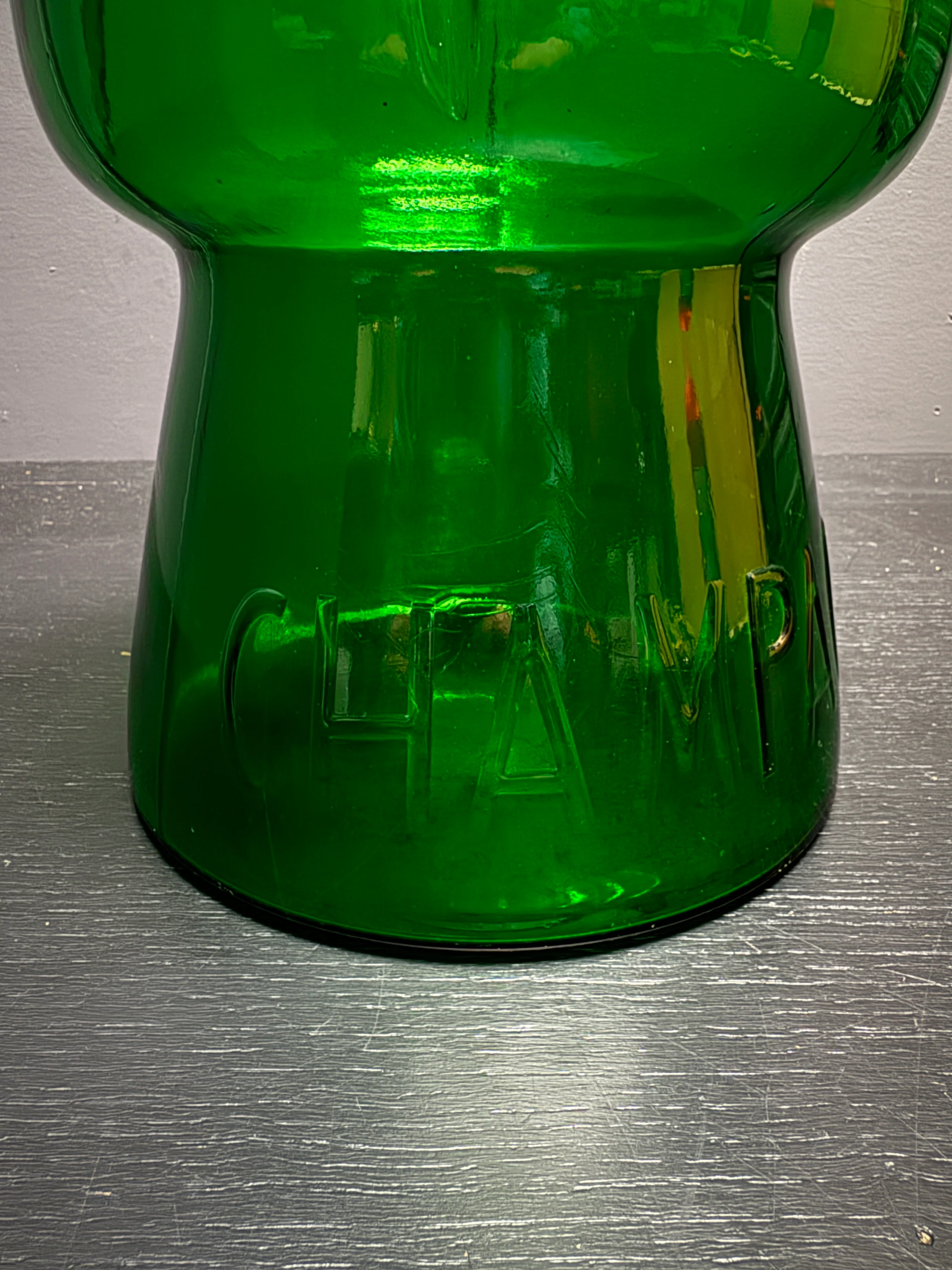 Italian Pressed Glass Cork Shaped Champagne Ice Bucket Circa 1970s - Image 6