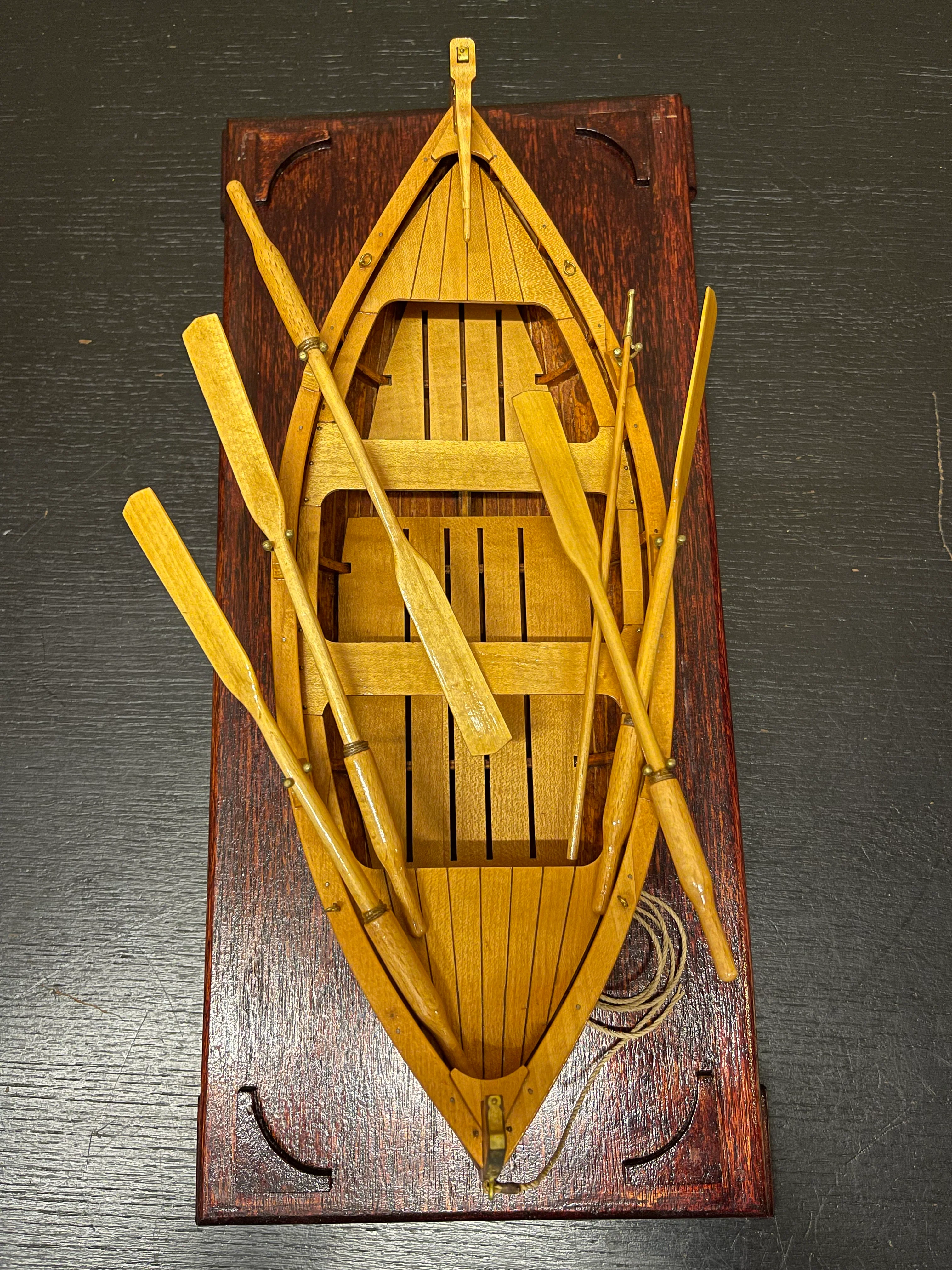 Scratch Built Classic Italian Gozzo Ligure Wooden Rowing Boat Circa 1970 - Image 9