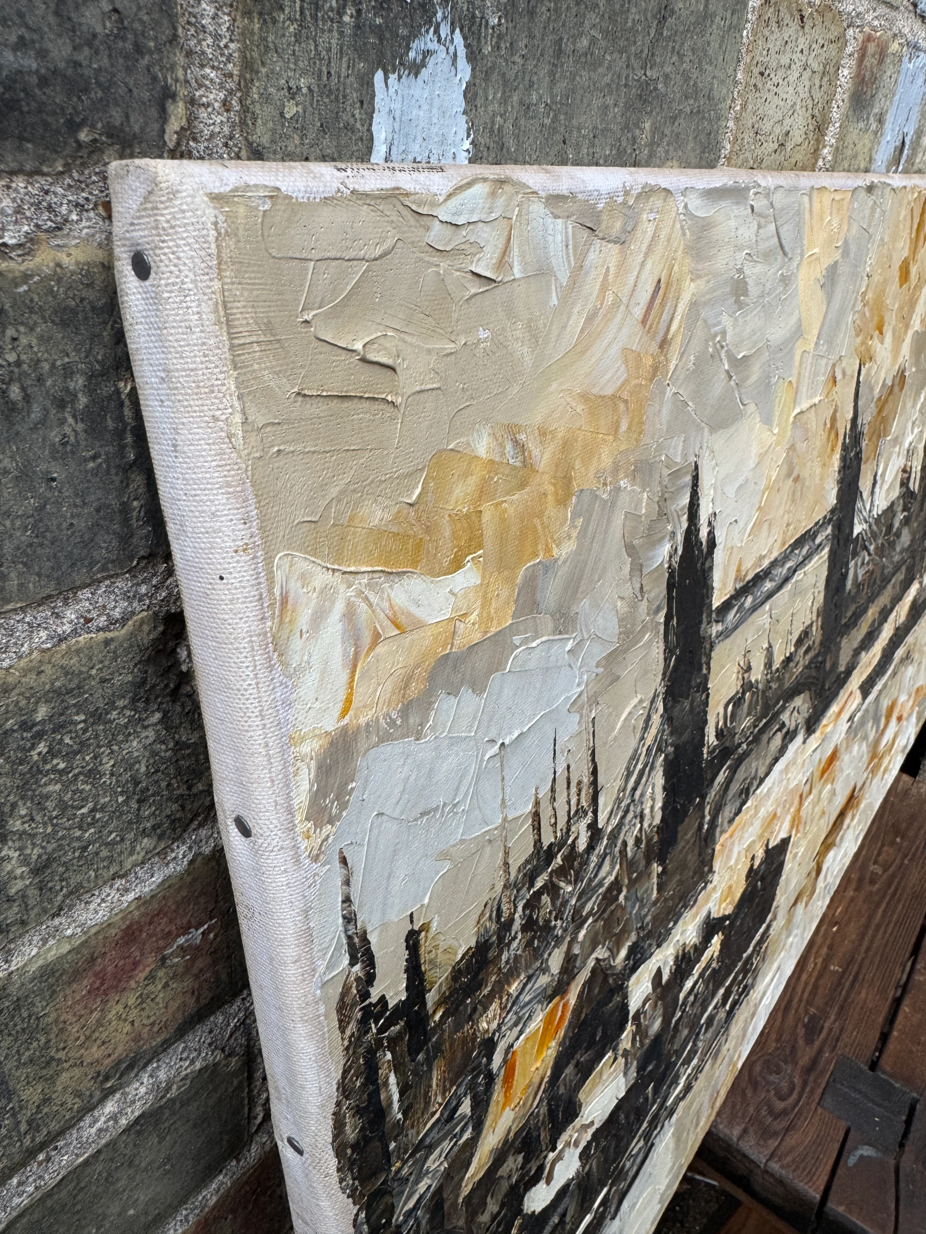 1967 Signed Oil On Canvas View Of London - Image 6
