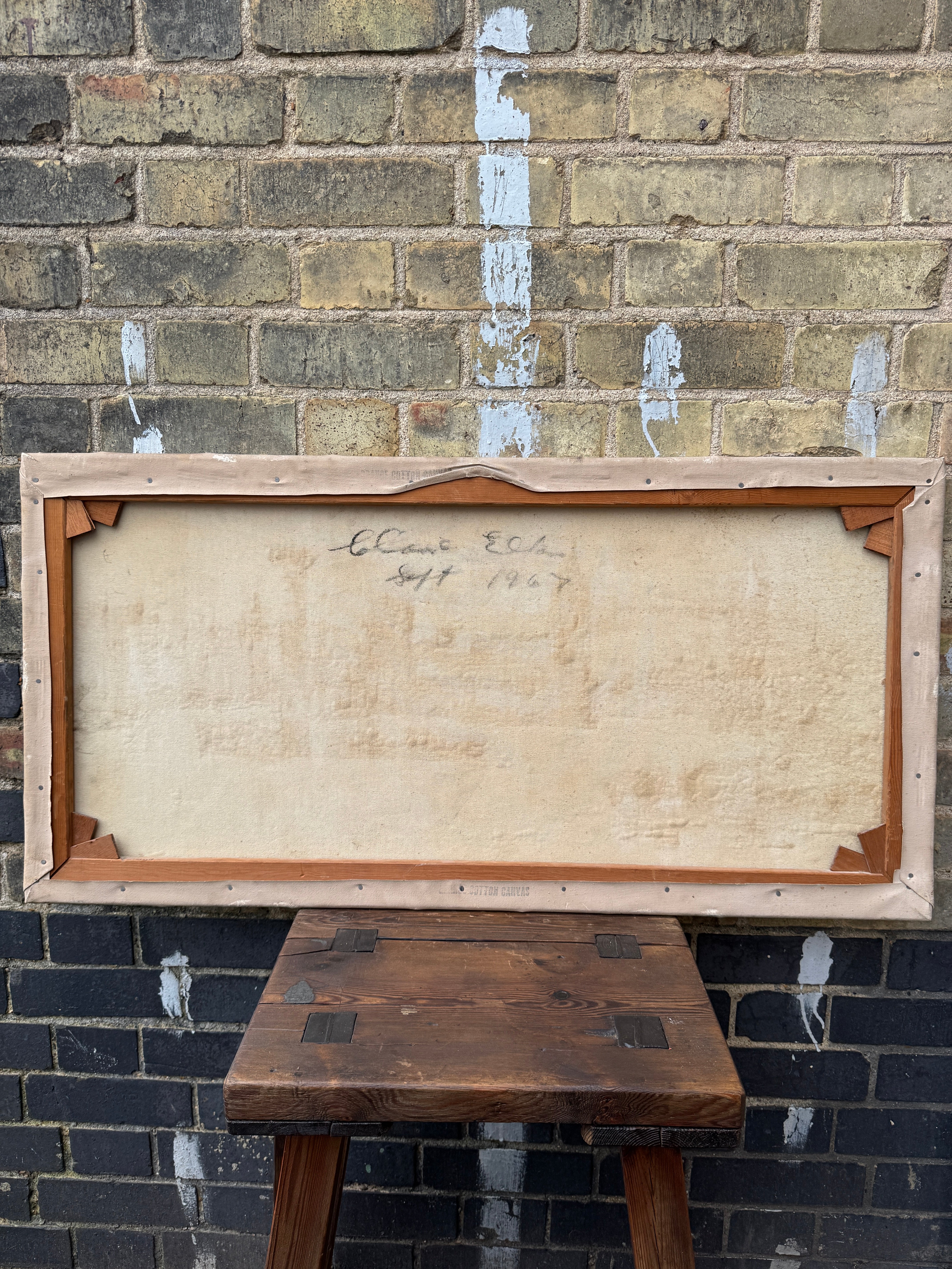 1967 Signed Oil On Canvas View Of London - Image 8