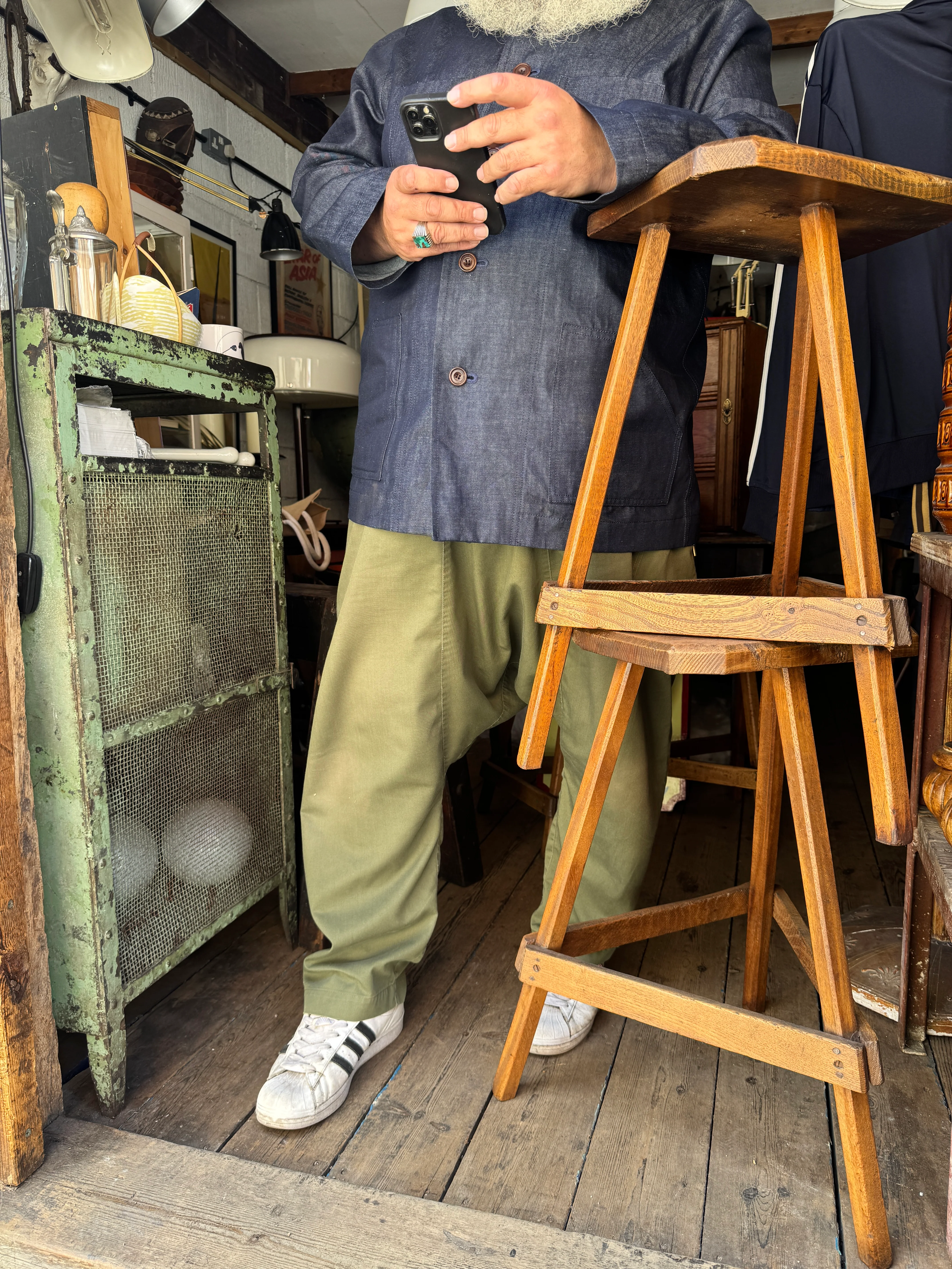 The 'Mintan' Made In London Classic Work Wear Denim Over Shirt - Image 7