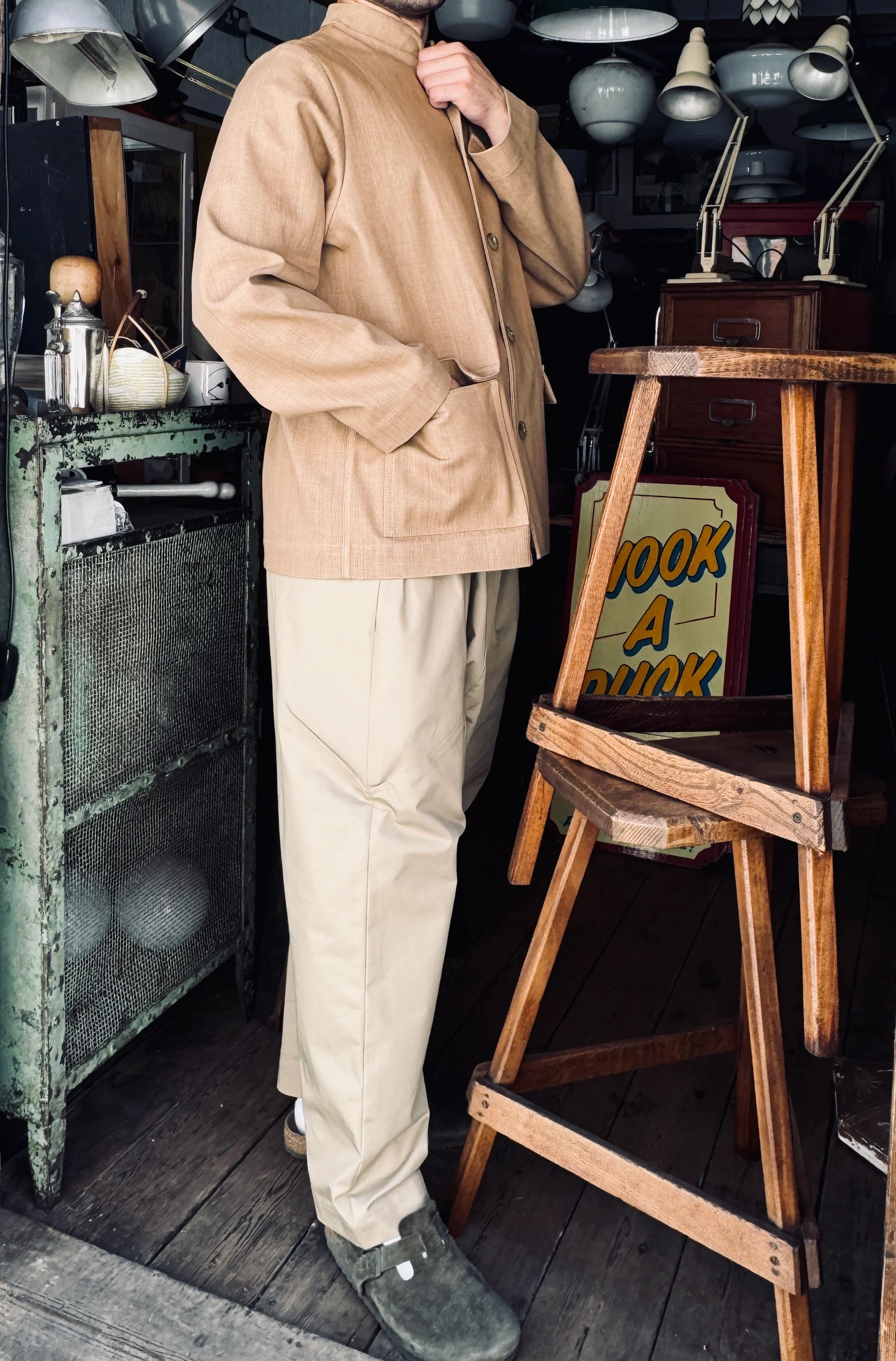 The 'Mintan' Made In London Classic Work Wear Thick Denim Over Shirt - Image 15
