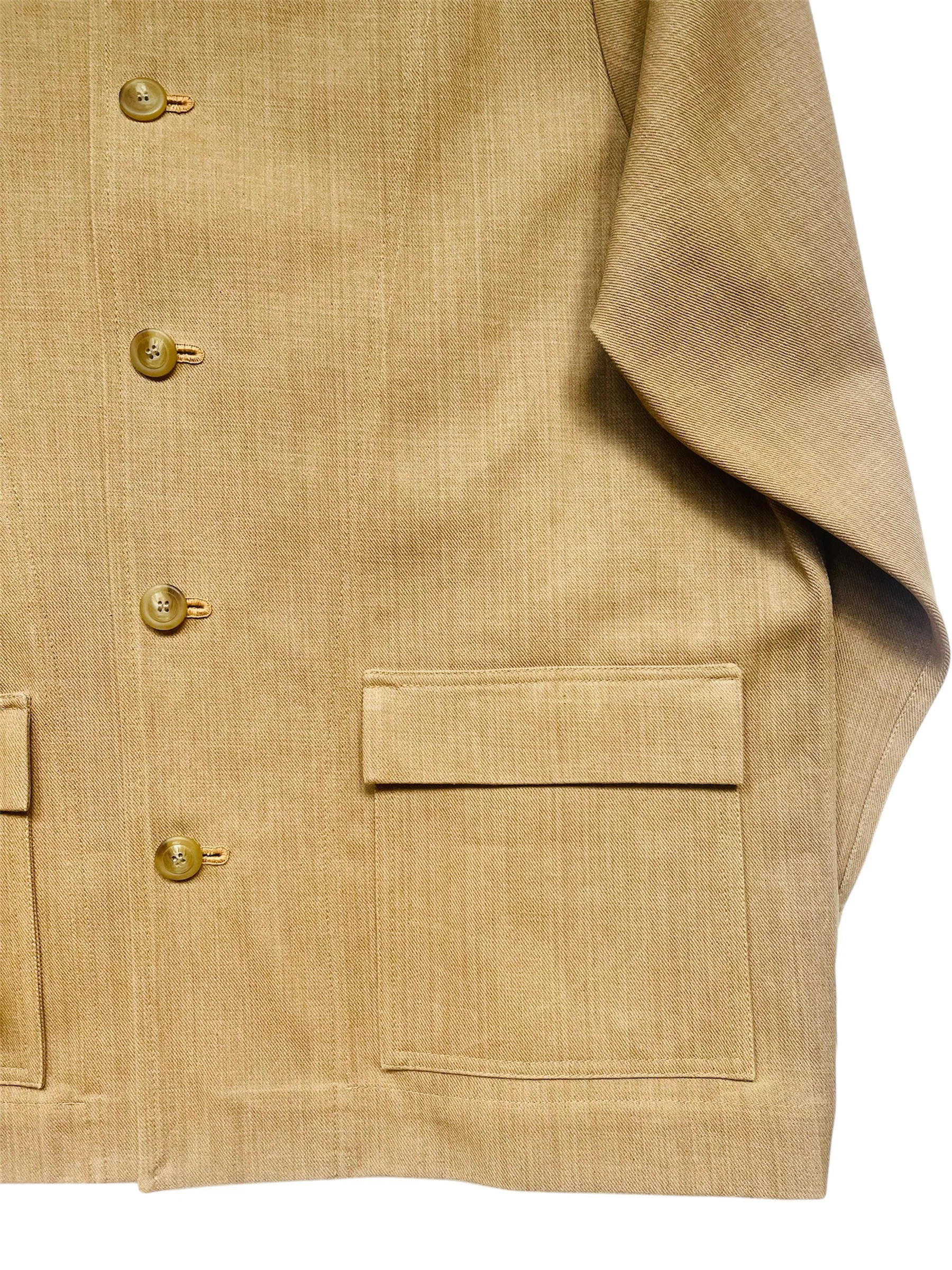The 'Mintan' Made In London Classic Work Wear Thick Denim Over Shirt - Image 3