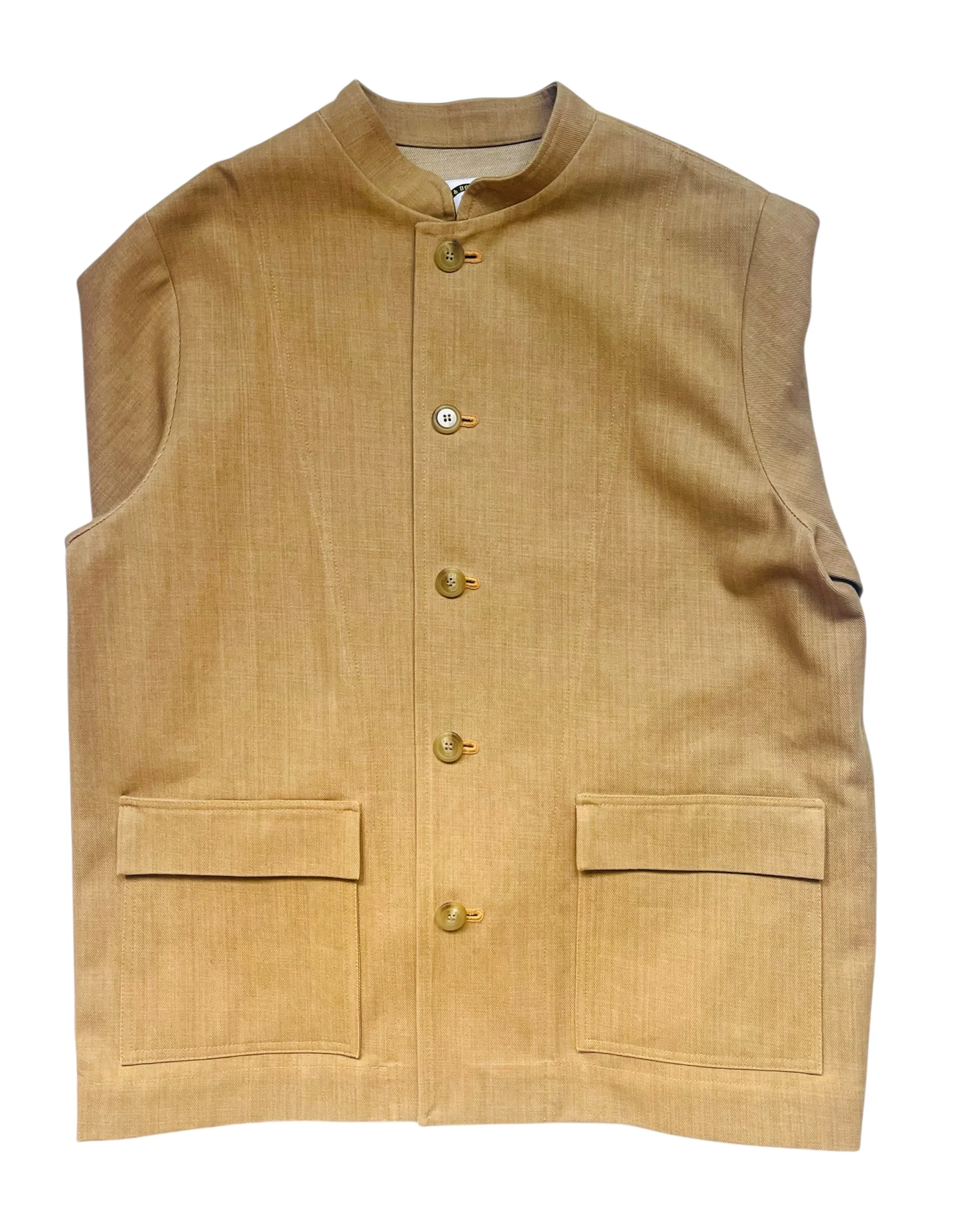 The 'Mintan' Made In London Classic Work Wear Thick Denim Over Shirt - Image 6