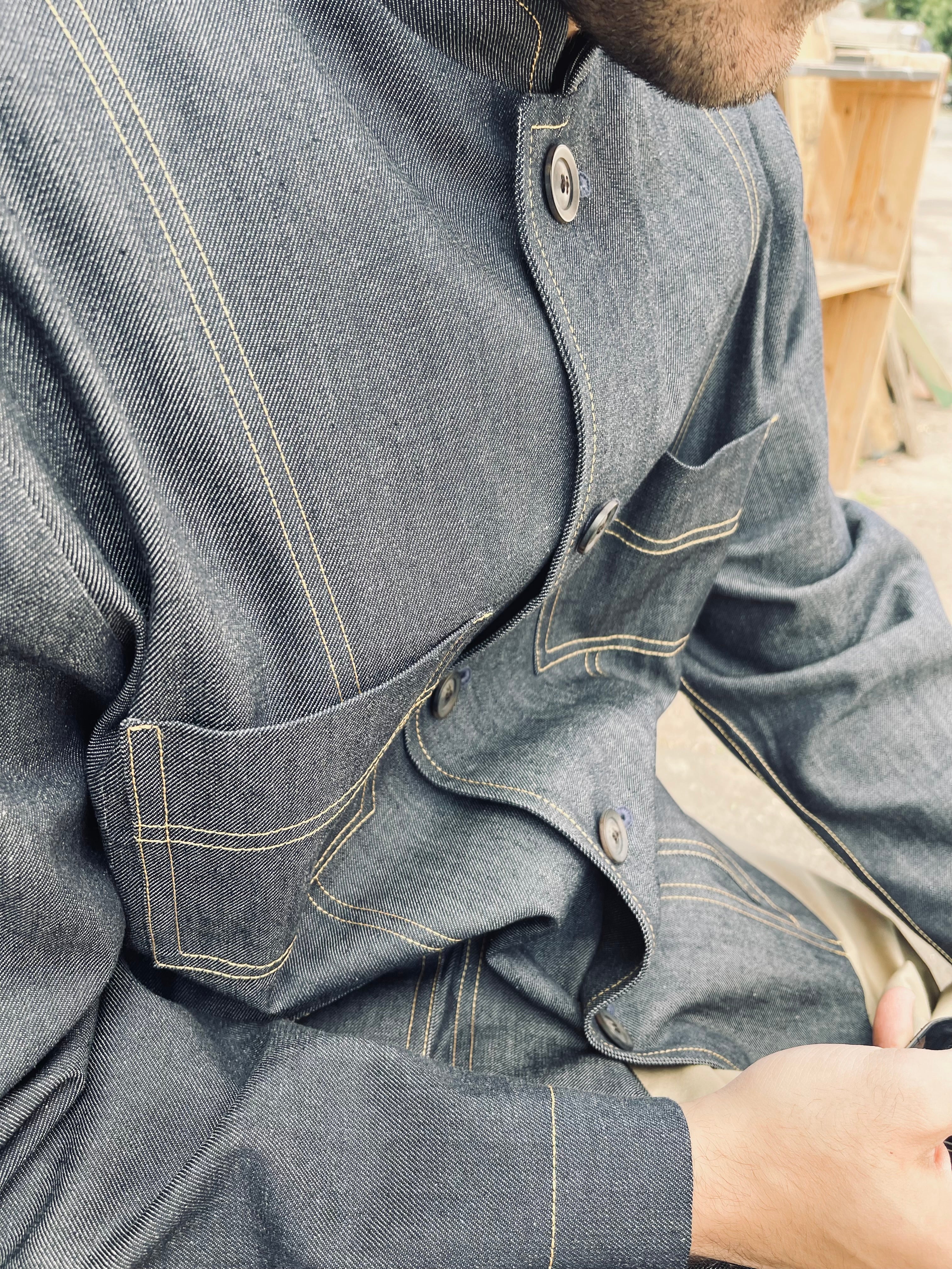 The 'Mintan' Made In London Classic Work Wear Denim Over Shirt - Image 10